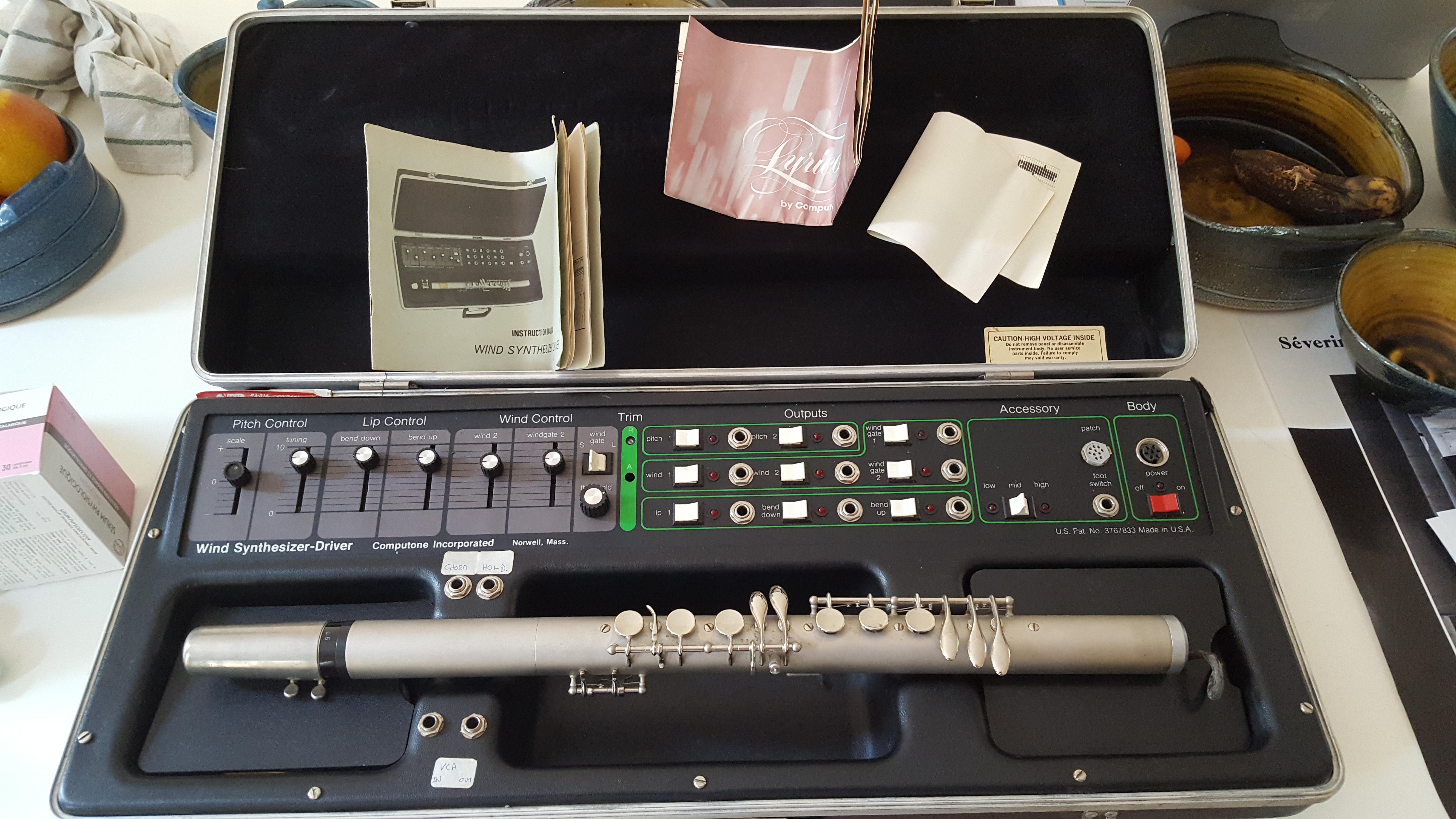 Just got a Lyricon Wind Driver! The first analogue wind controller r