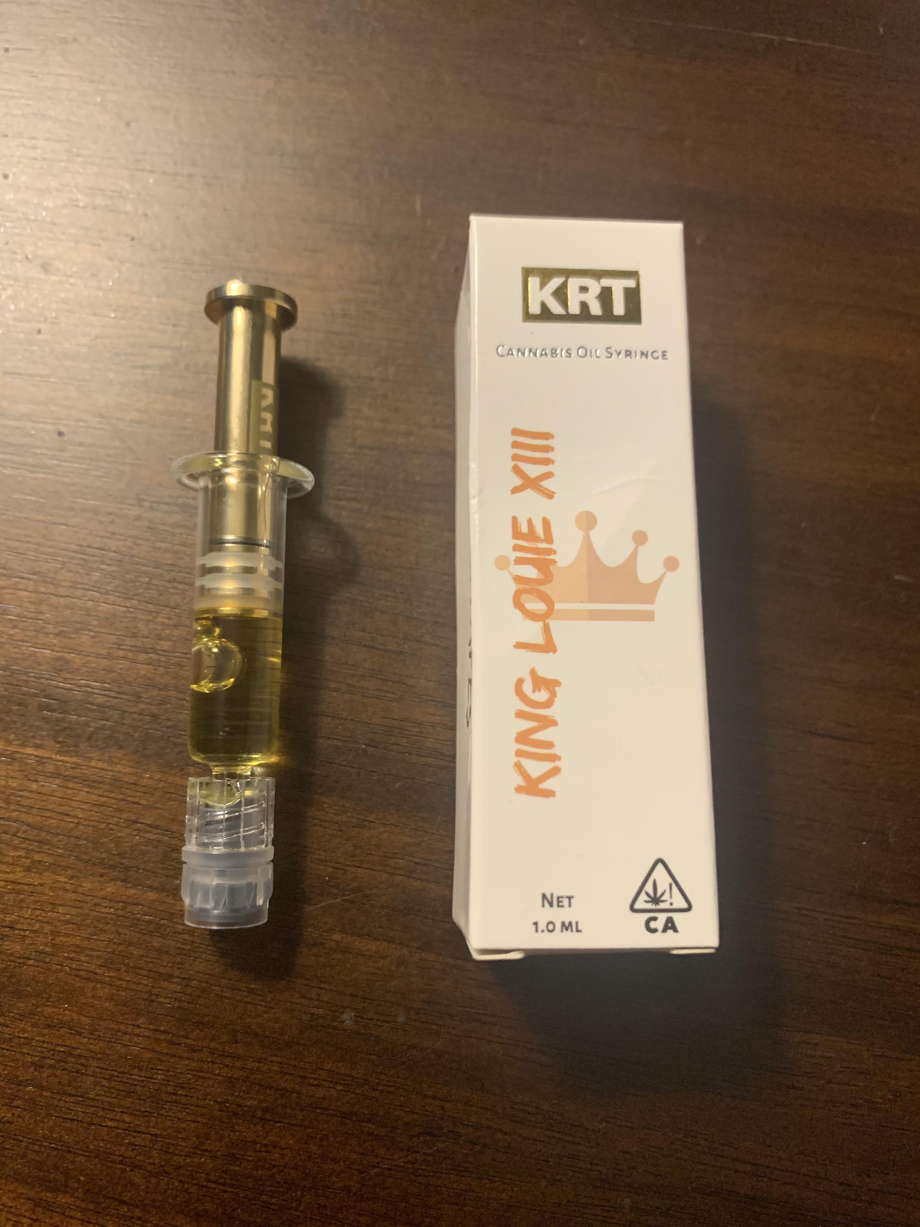 KRT King Louie XIII 1 ml distillate cannabis oil. Perfect for putting