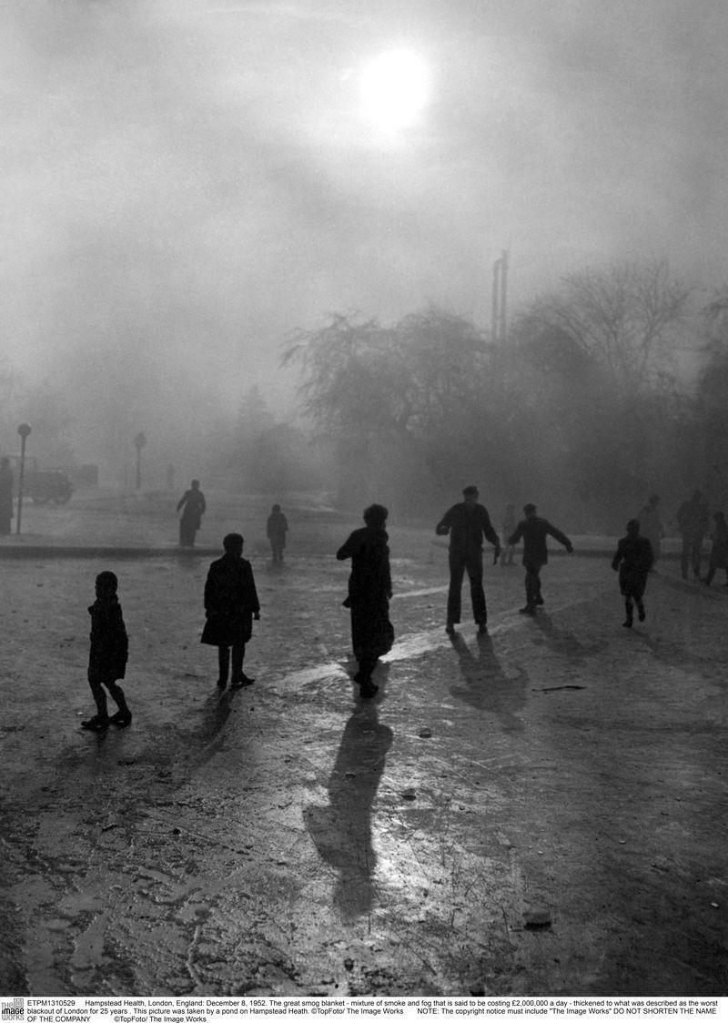 London, December, 1952 a deadly cloud of fog and pollution lasted for