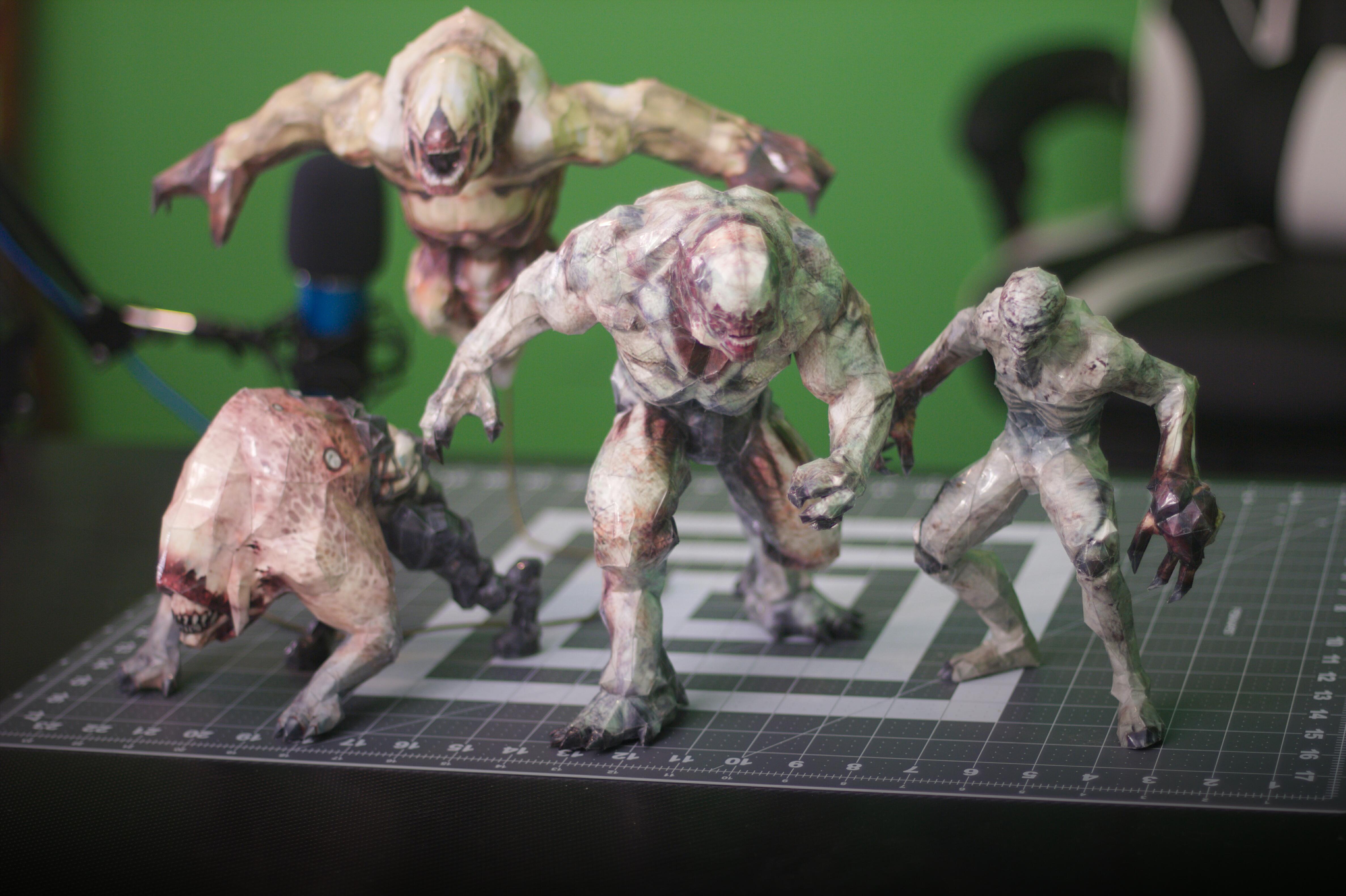 Some of my papercraft from Doom papercraft