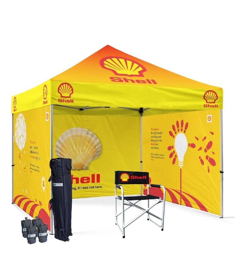 Custom Printed Canopy Pop Up Tent Tent Depot CANADA table