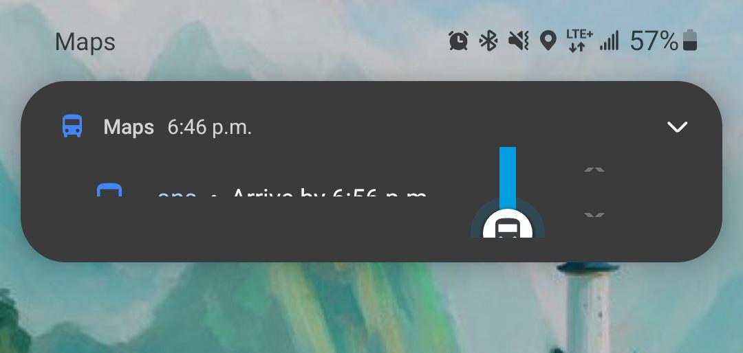 Workaround for cut off Google maps transit notifications? r/oneui