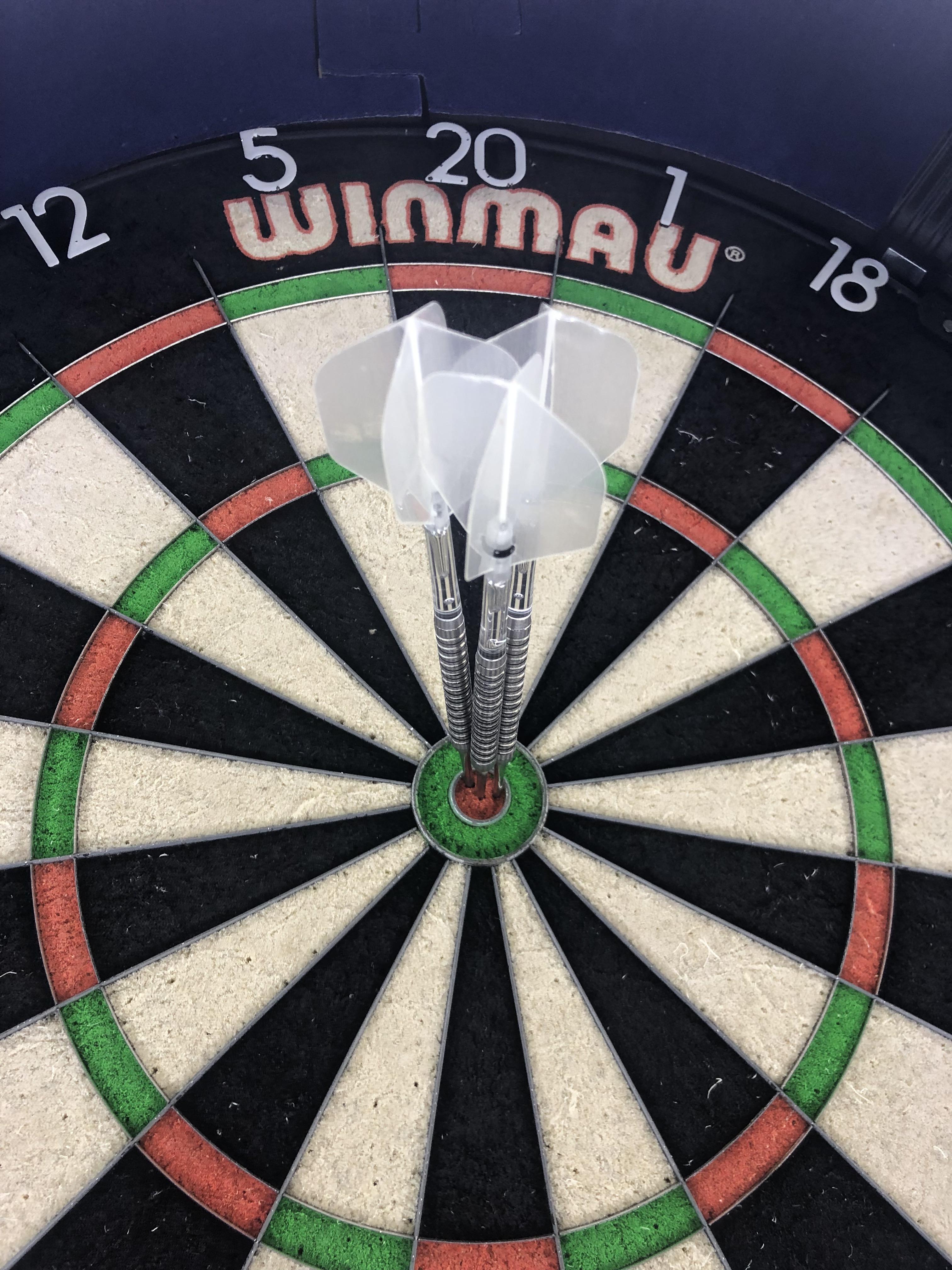 Hit my second hattrick ever today. Today was a good day. r/Darts