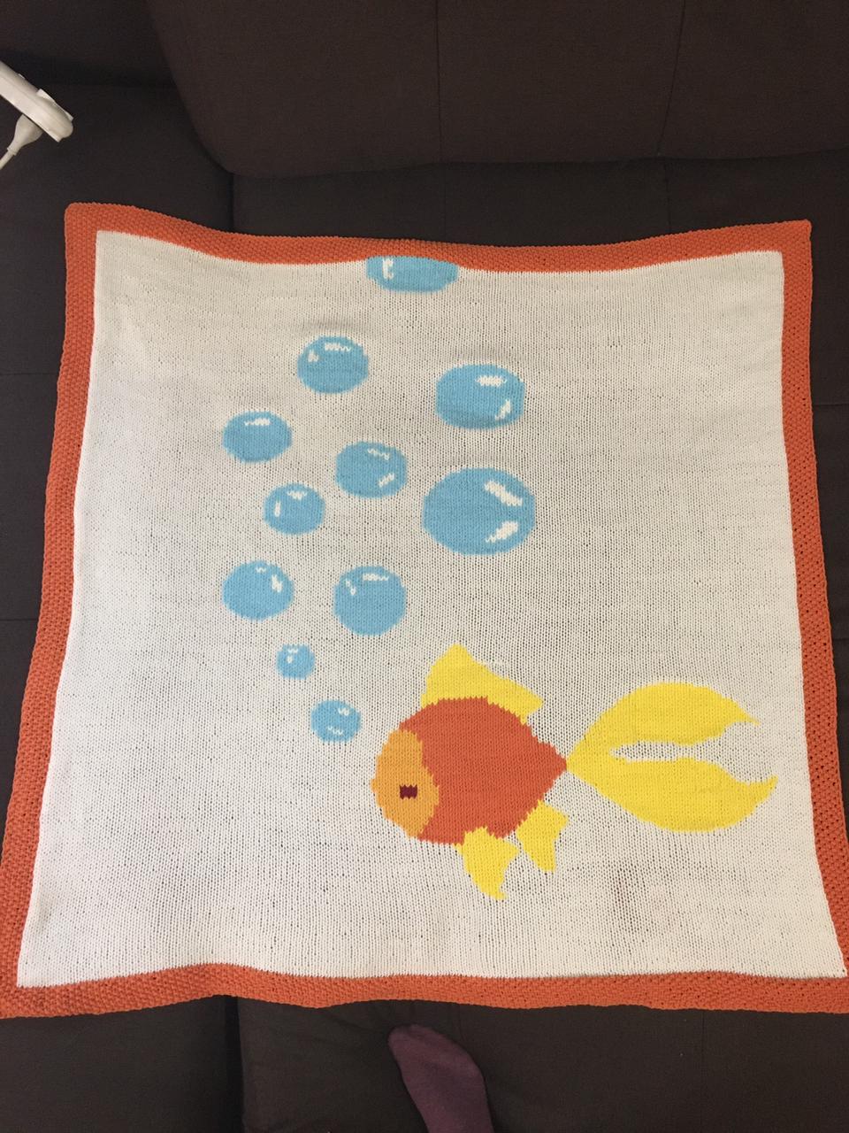 Goldfish Baby Blanket r/knitting