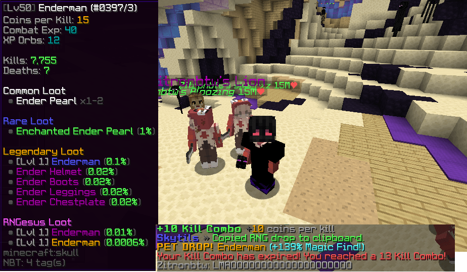 Guess who just got a legendary enderman pet with