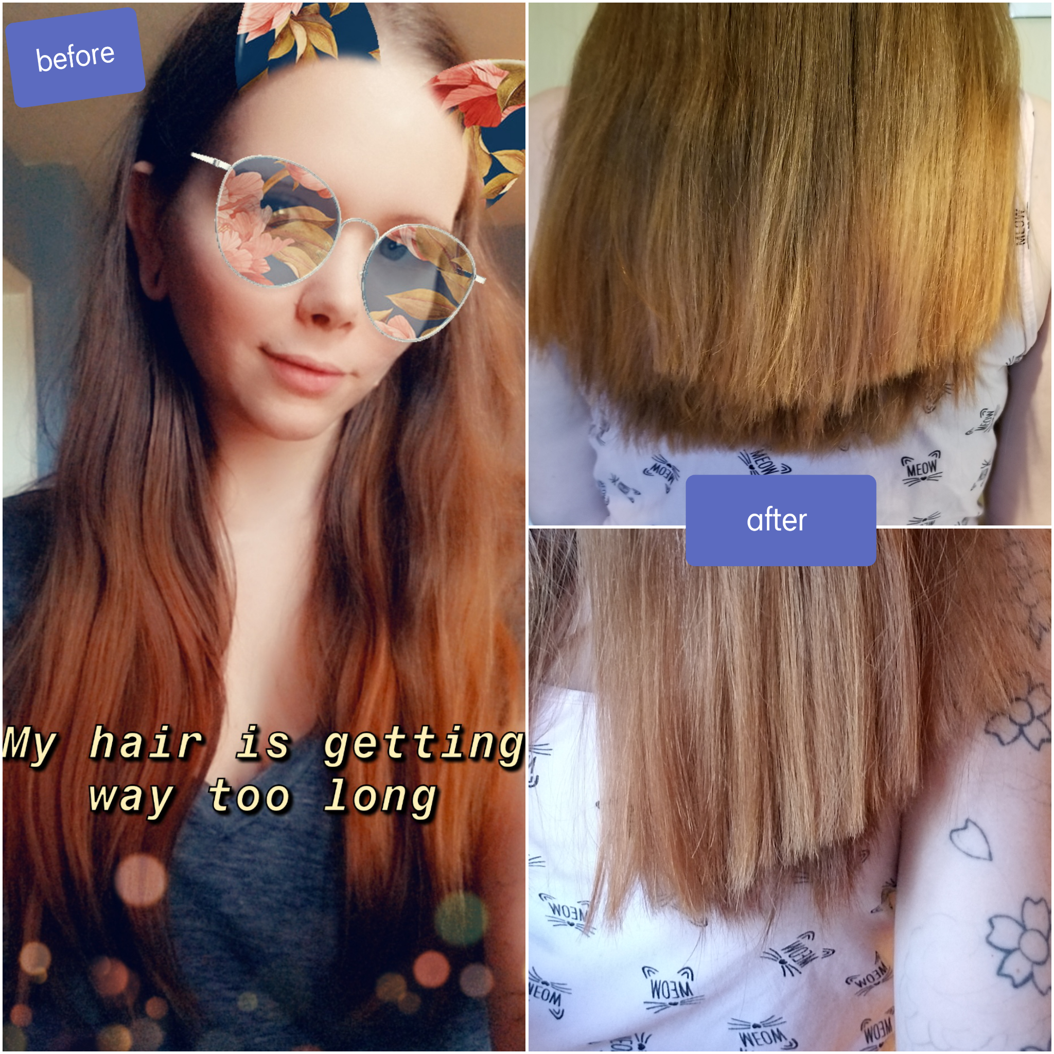 After 2 years I finally ventured to my local hair salon and left w