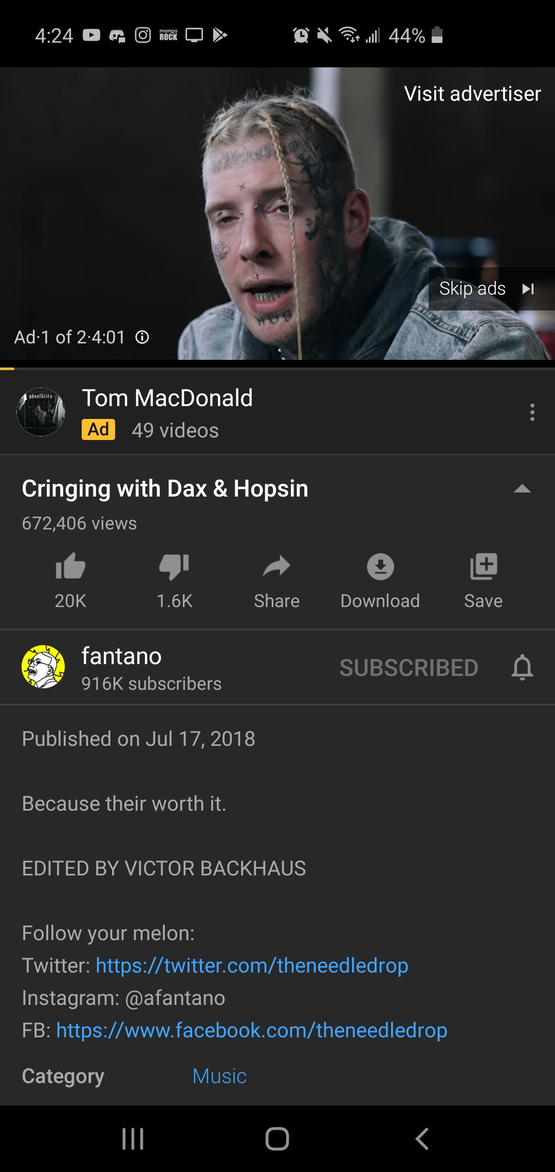YoutubeAlgorithm reddit