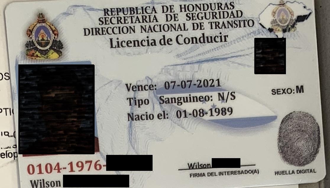 Does this look like a legit Honduras ID/License? r/Honduras