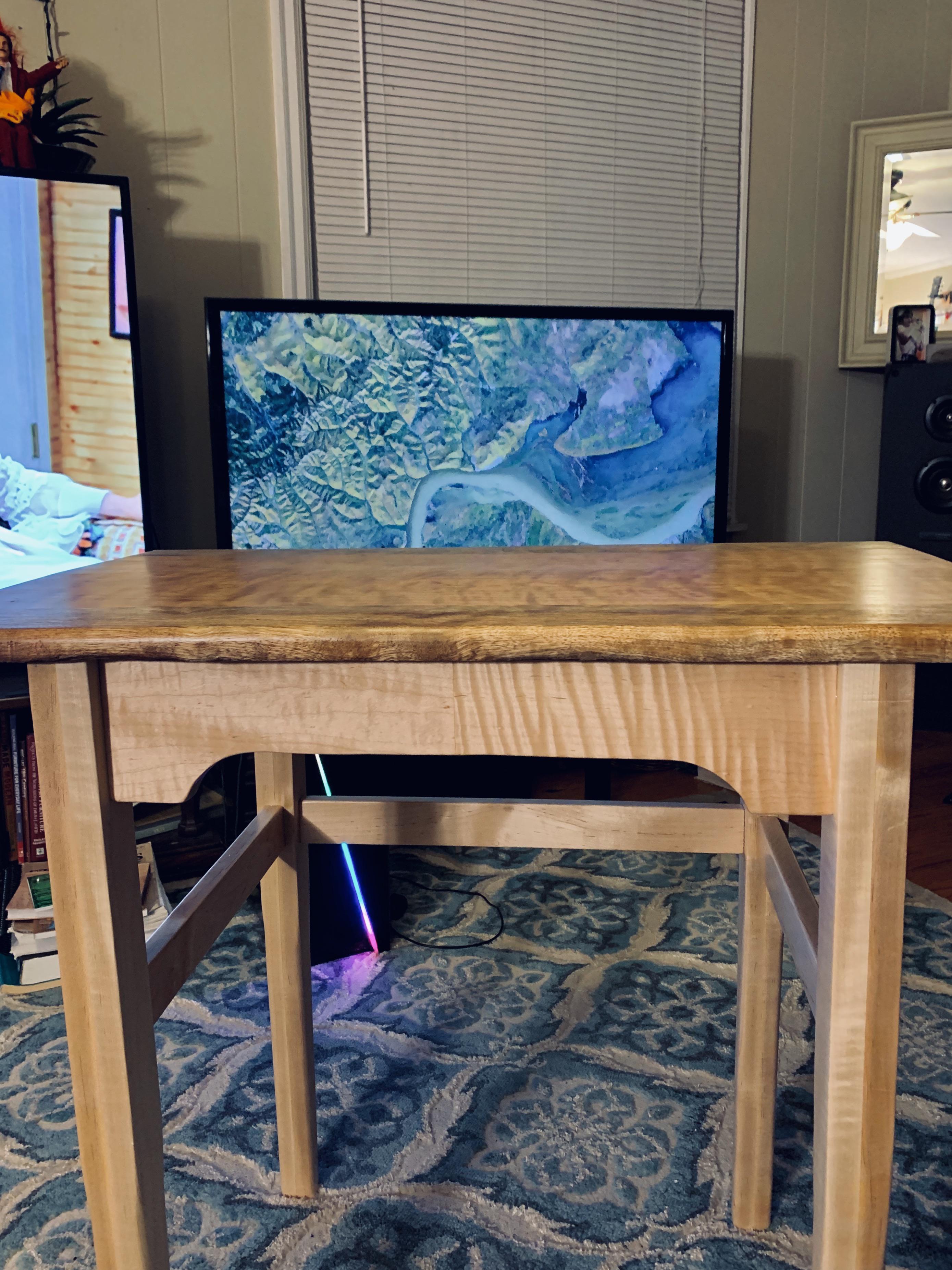 Quarantine desk. Maple/cherry/limba r/woodworking