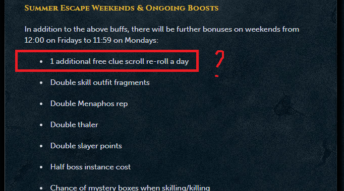 Double reroll clue scrolls on weekends NERFED??!?!?!? runescape