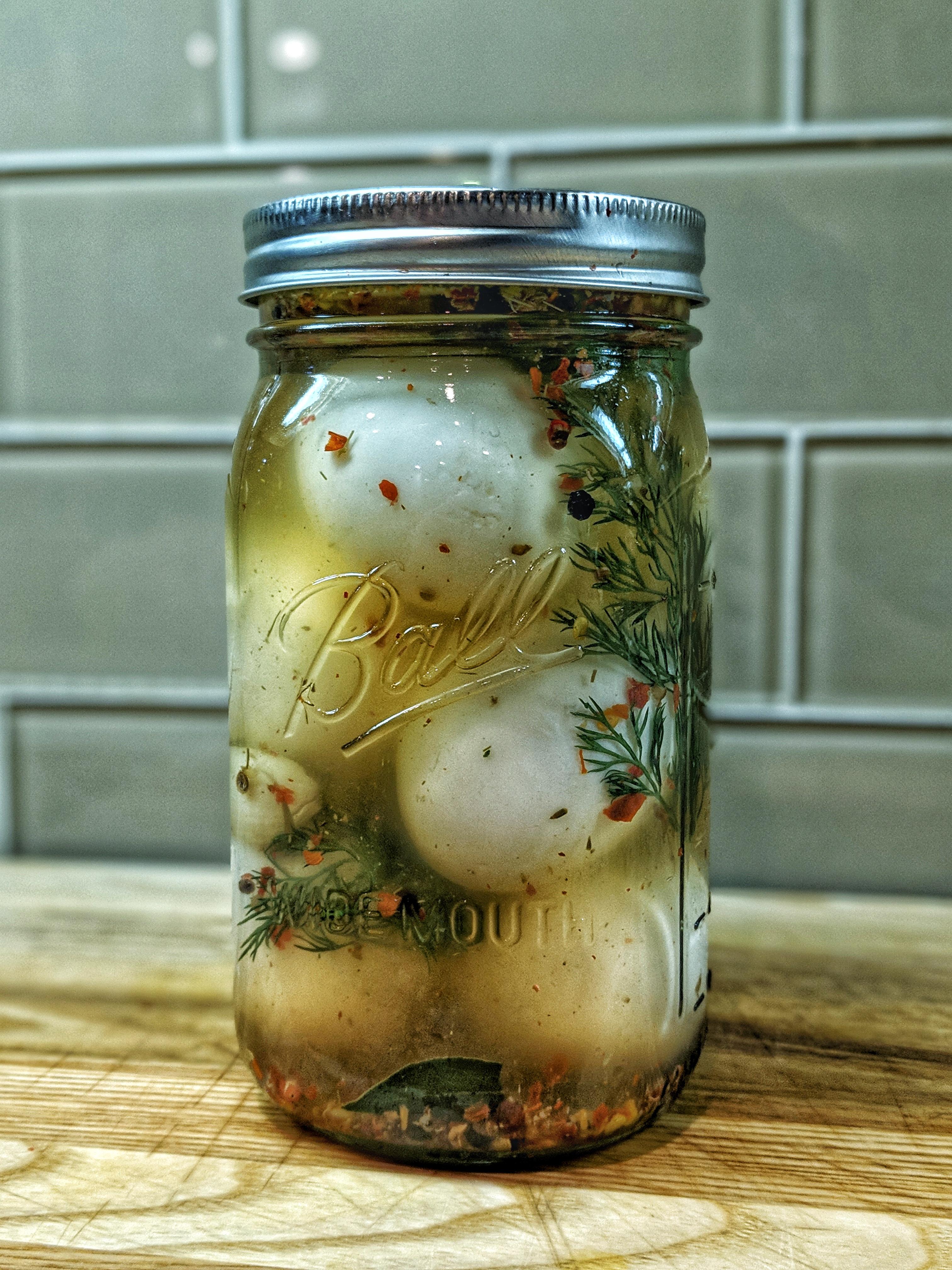 Fermented eggs, with the help of some starter culture.