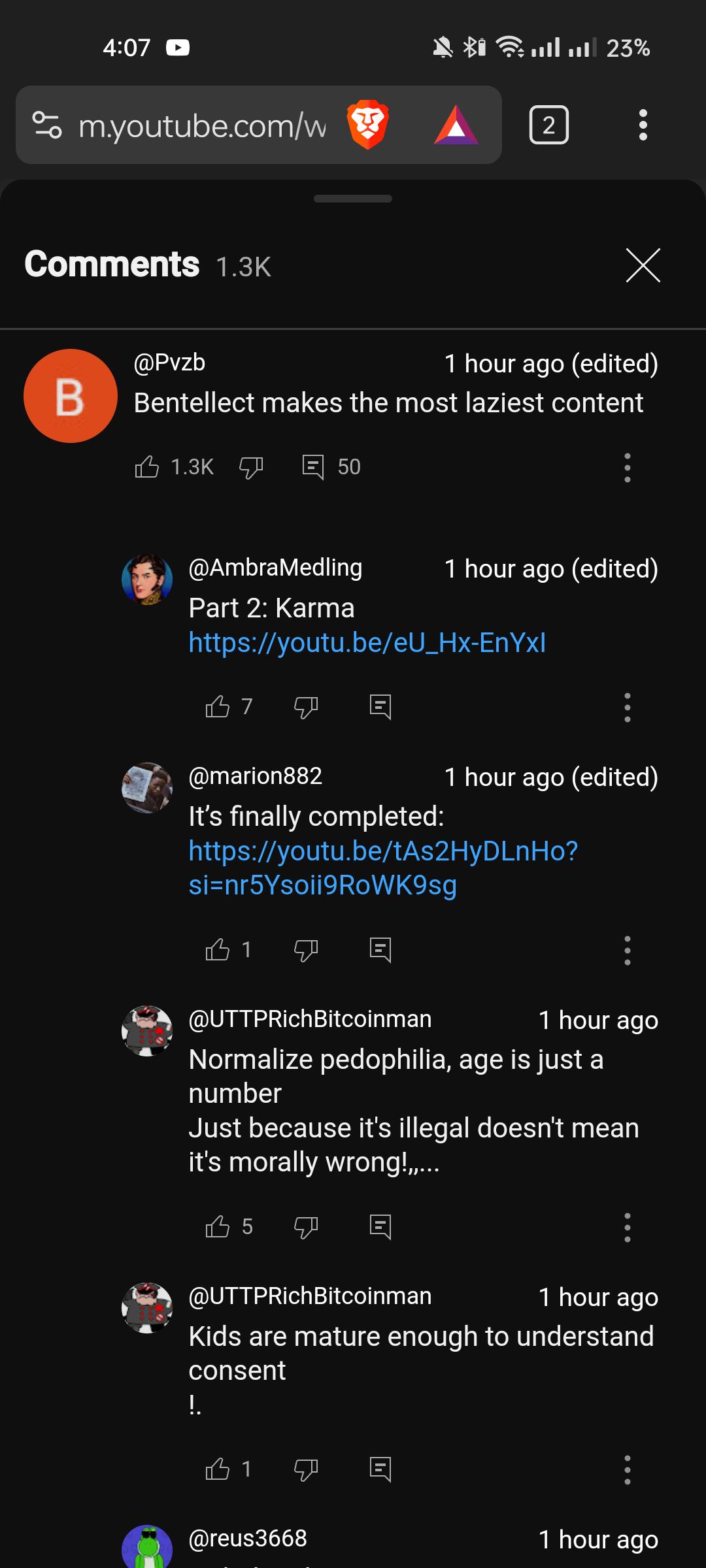Bot Problem r/youtube
