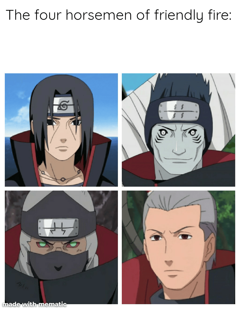 Itachi killed his clan, Kisame killed his squad, Kakuzu