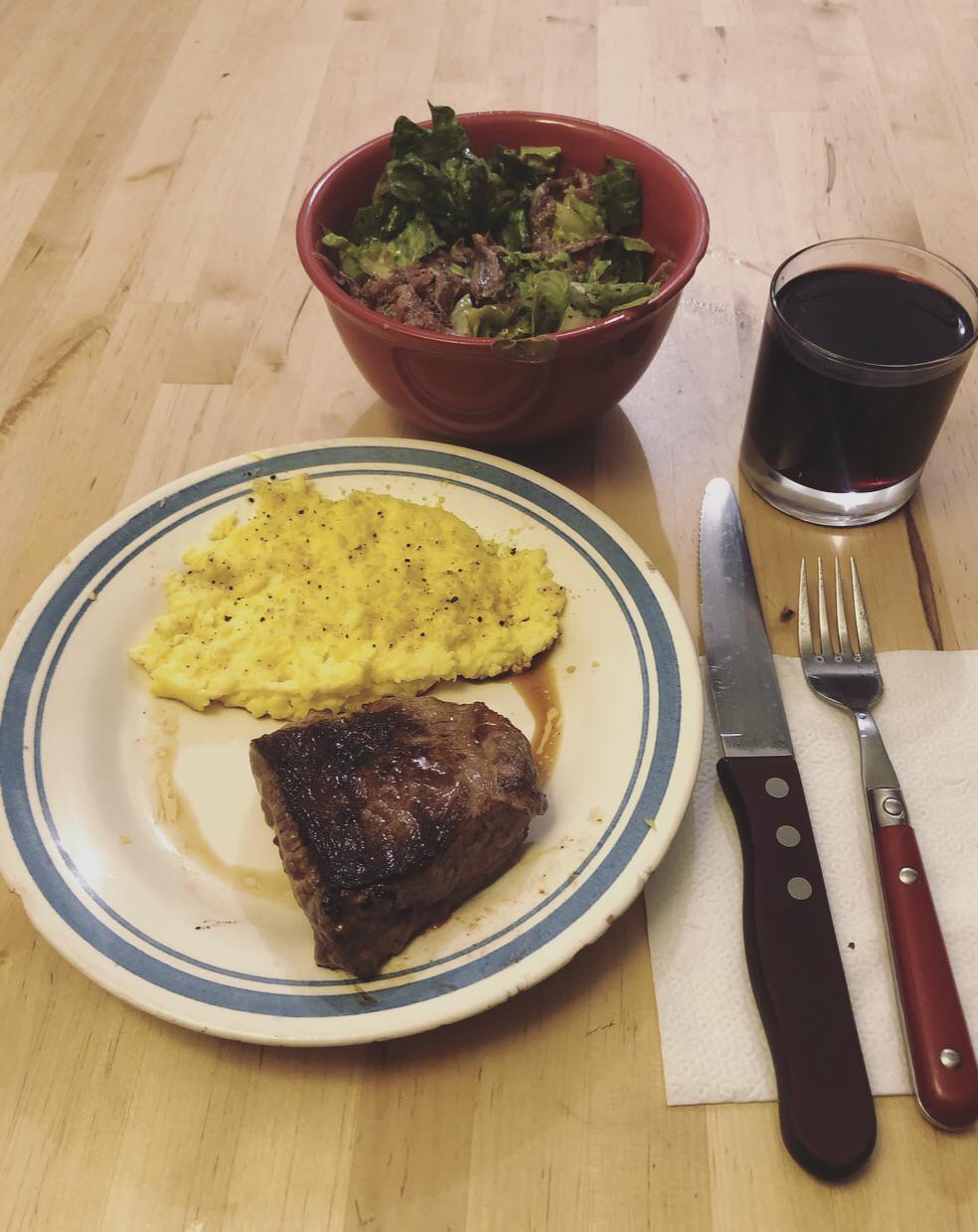 OMAD I made myself despite being a big baby London broil steak