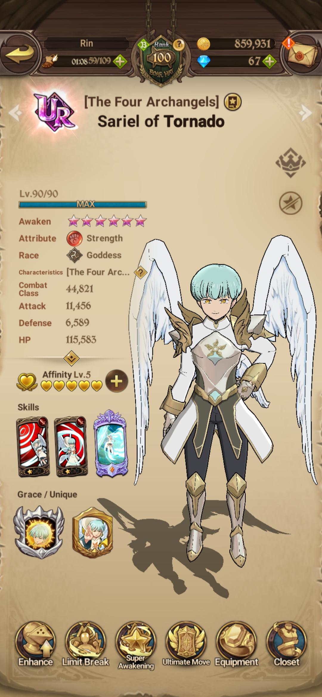 Best equipment for this Sariel? r/7DSGrandCross