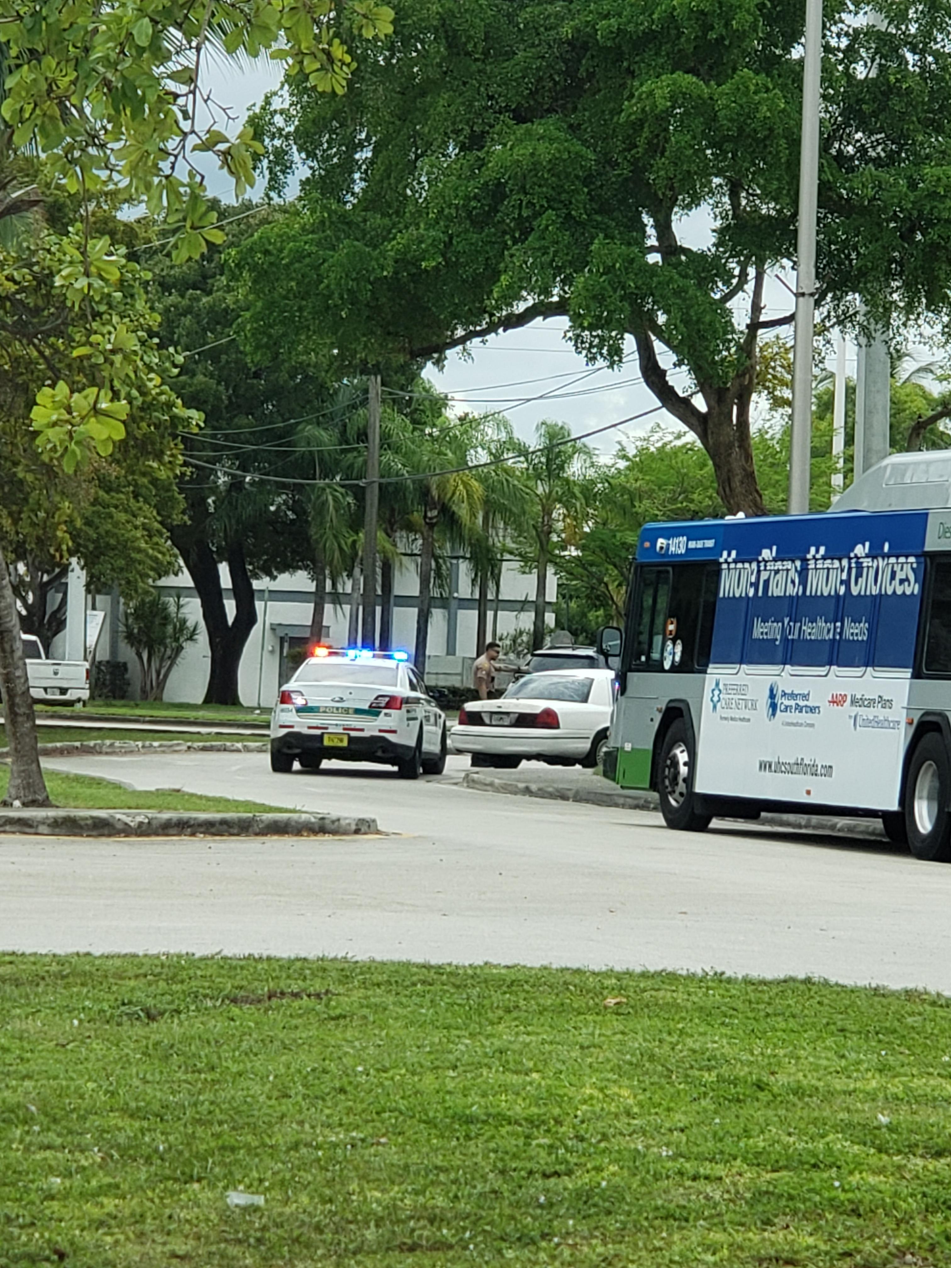Cop Pulls Car Over in Narrow Turn r/Miami