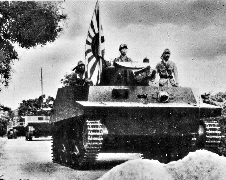 Japanese Navy KaMi amphibious Tanks in Saipan Island, 1944 r/wwiipics