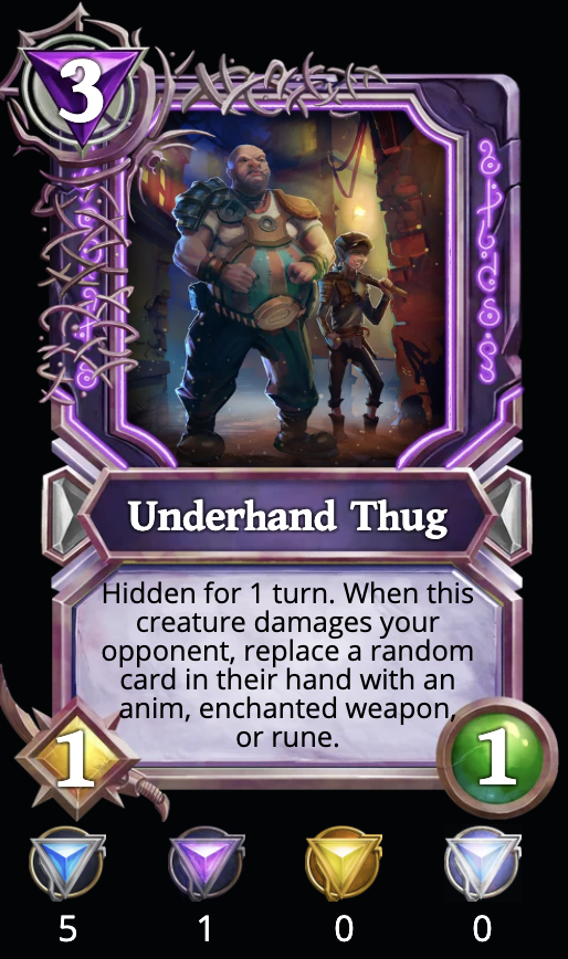 What do the values underneath the card mean? Couldn't find info