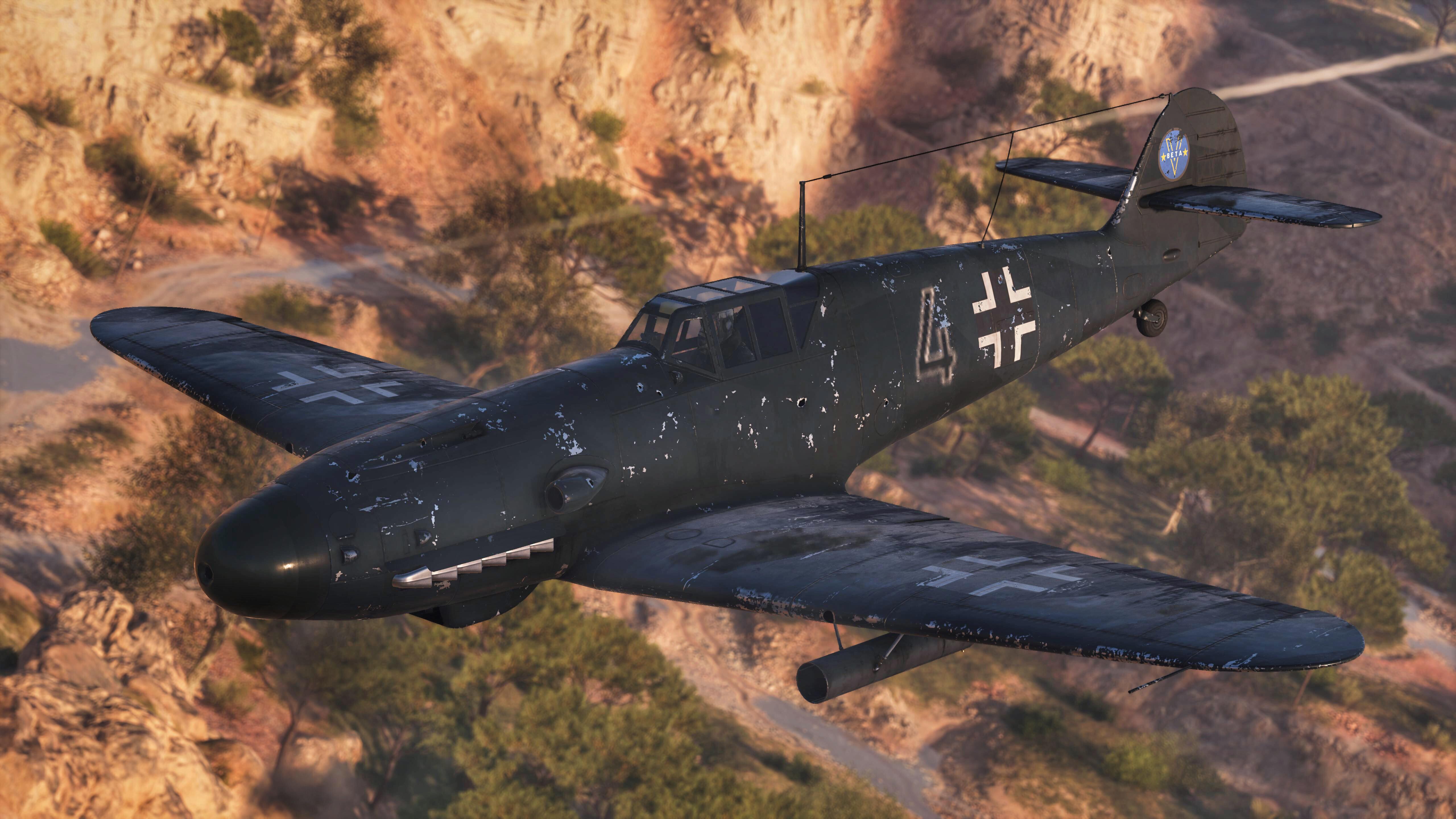 All Black BF109 Al Sundan BattlefieldV