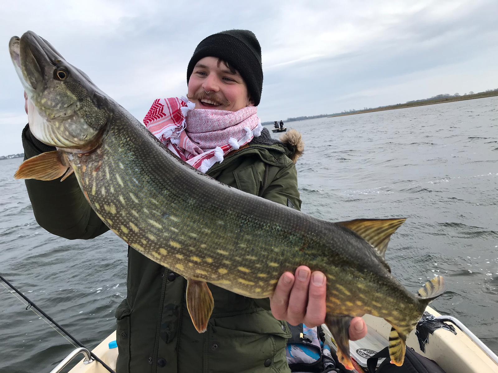 First fish of the year. 80 cm pike in Stralsund, Germany r/Fishing