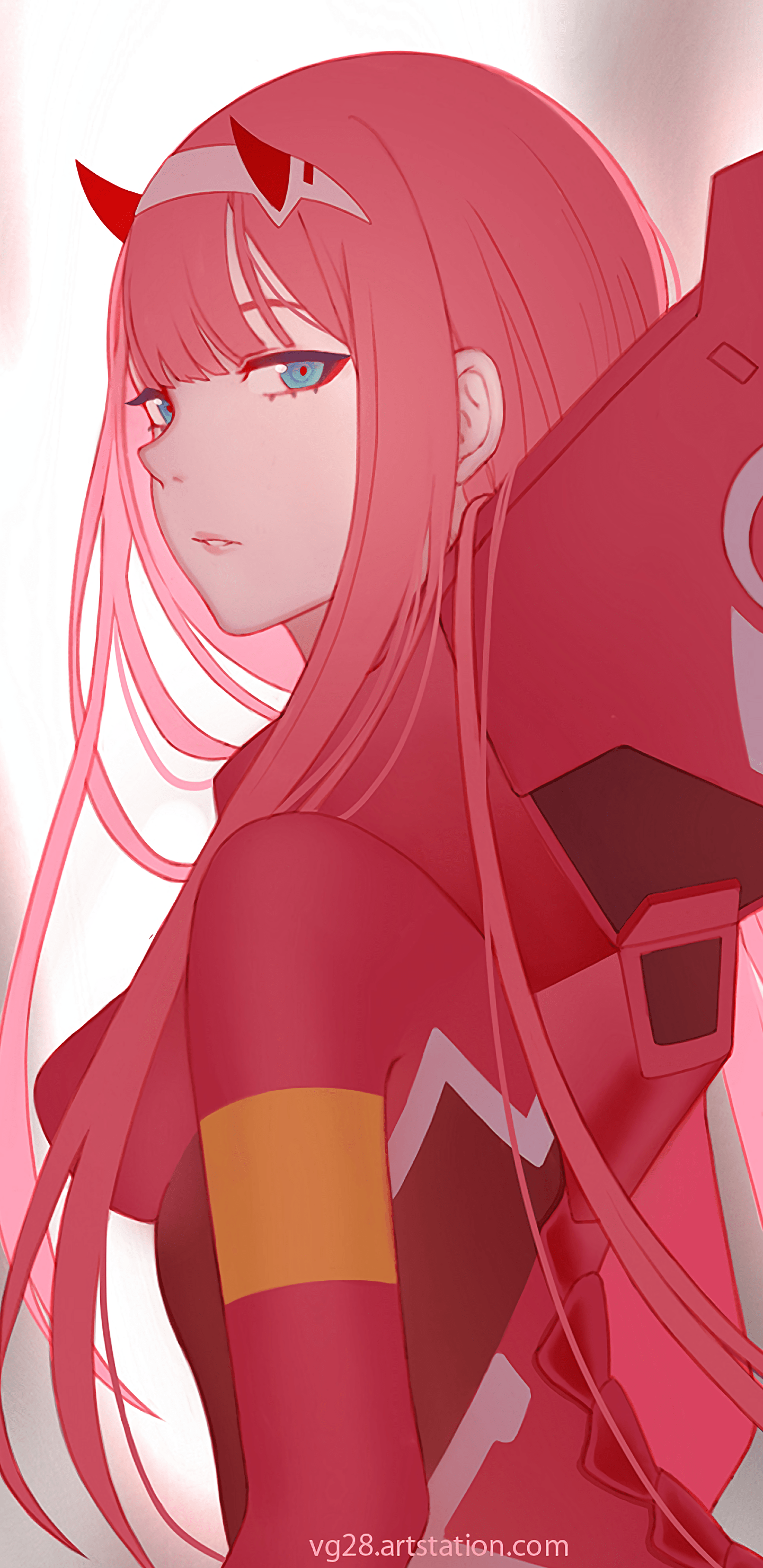 Zero Two (Darling in the Franxx) (1440x2960) Animewallpaper