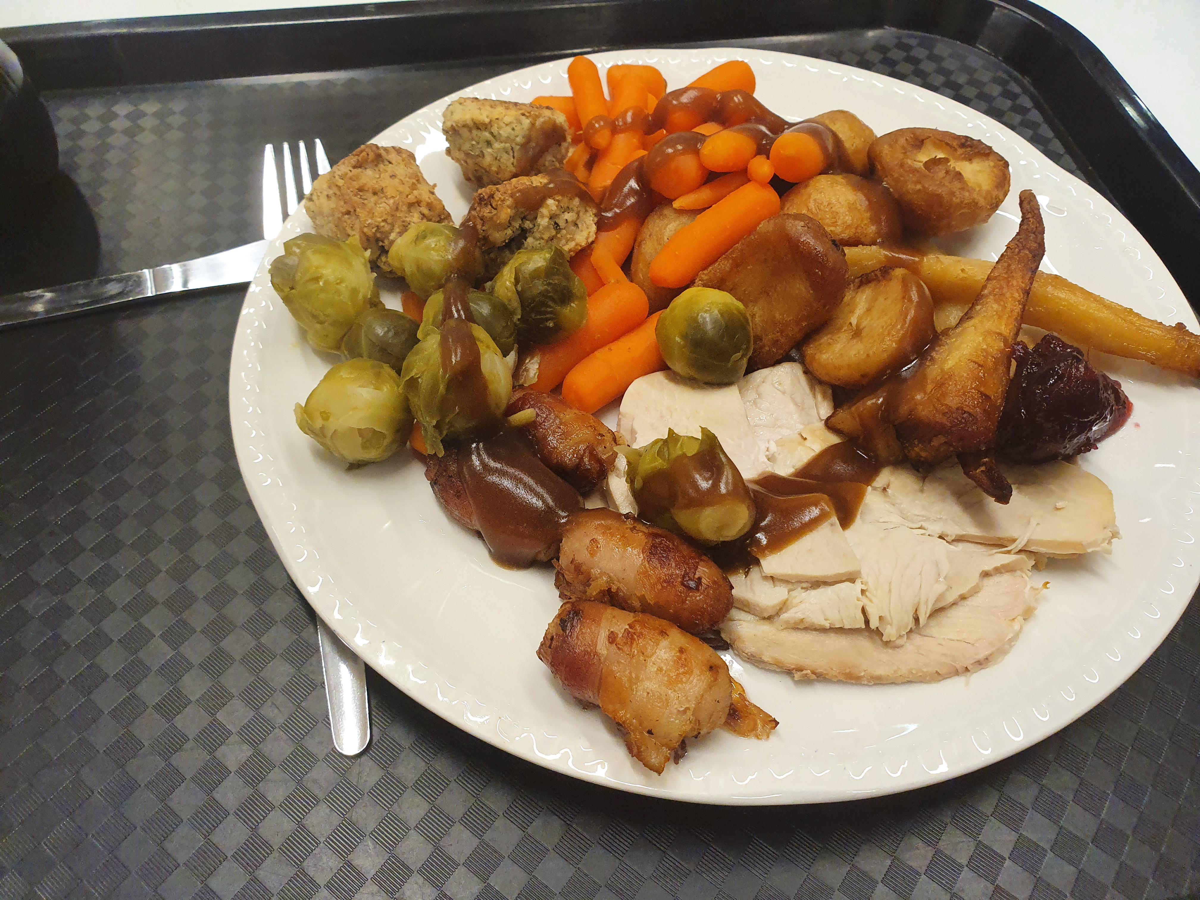 So this is what £4.95 gets you in my work's canteen. It's a step up