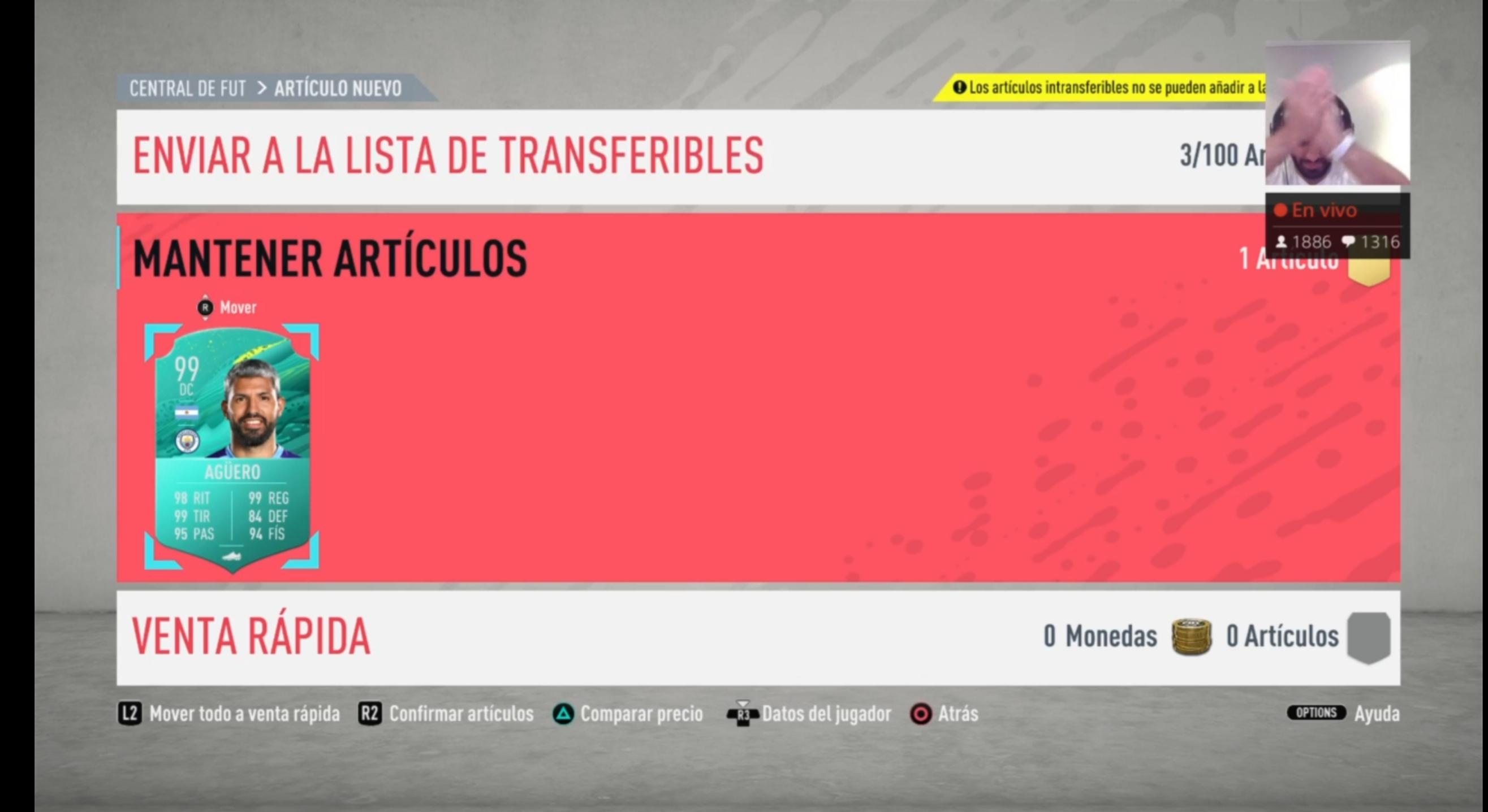 Aguero finally has his own pro card FIFA