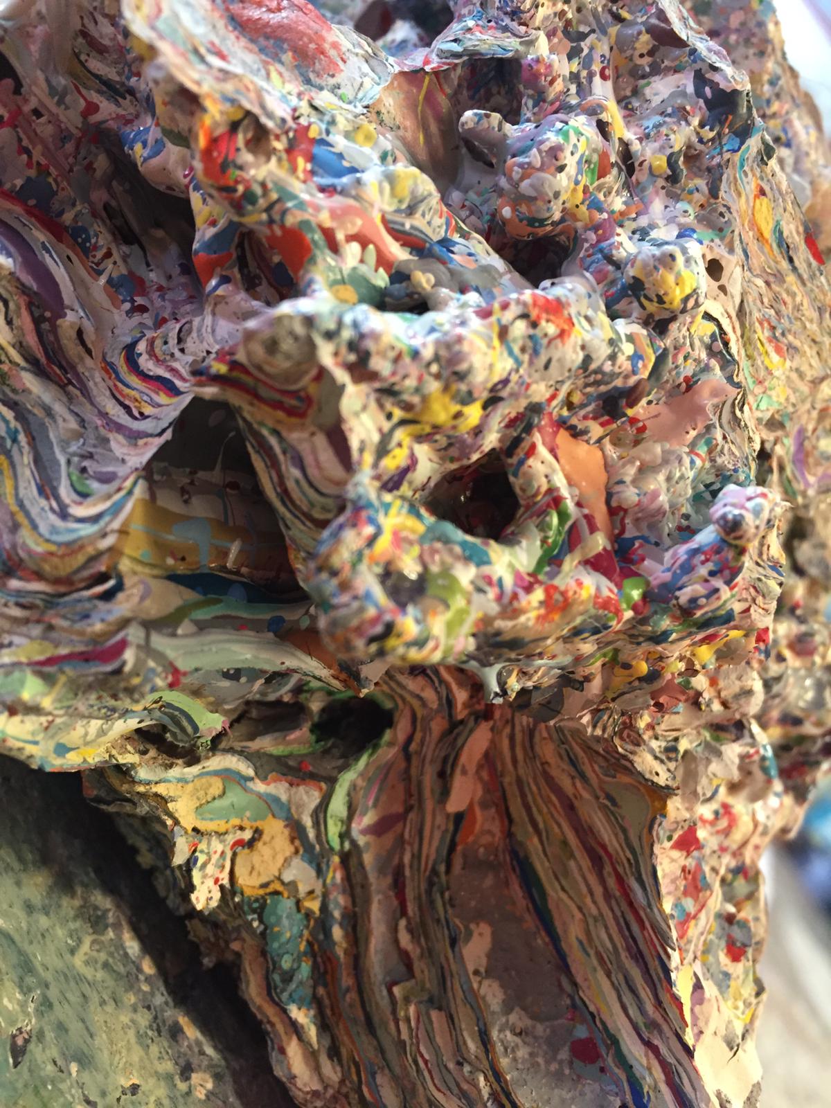 A chunk of paint that snapped off around our mixing area. r