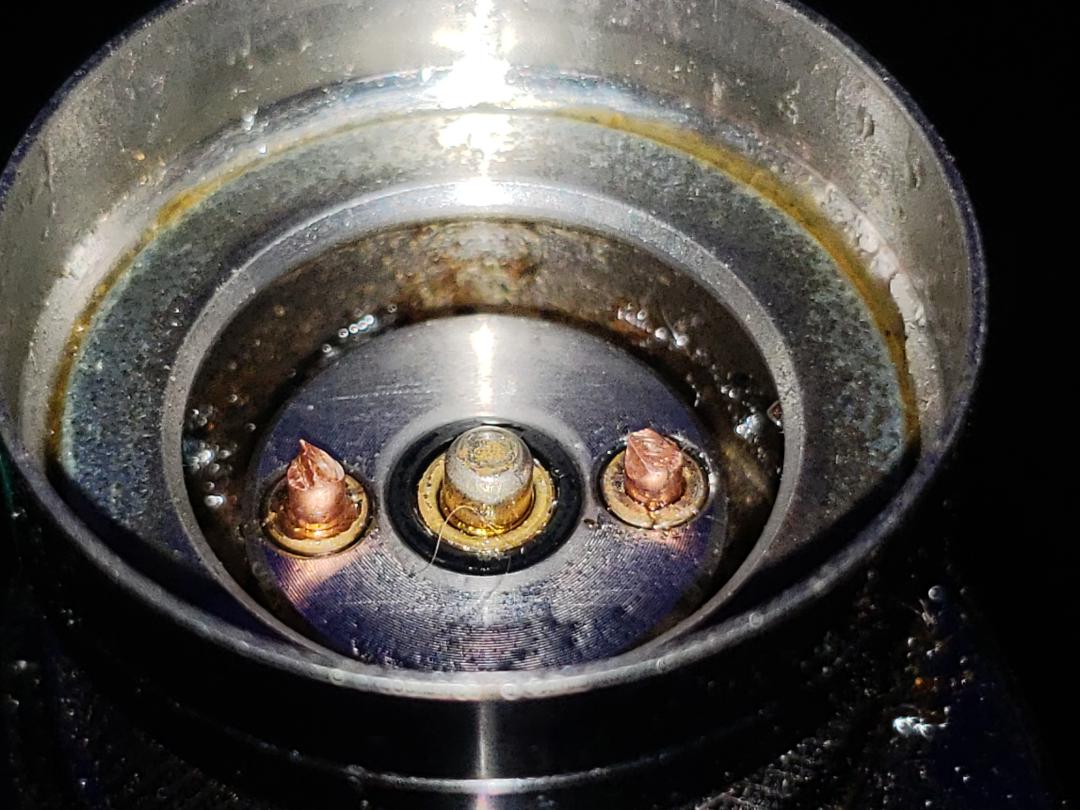 Is copper wire okay as a contact? (Didn't know if I'd be inhaling fumes