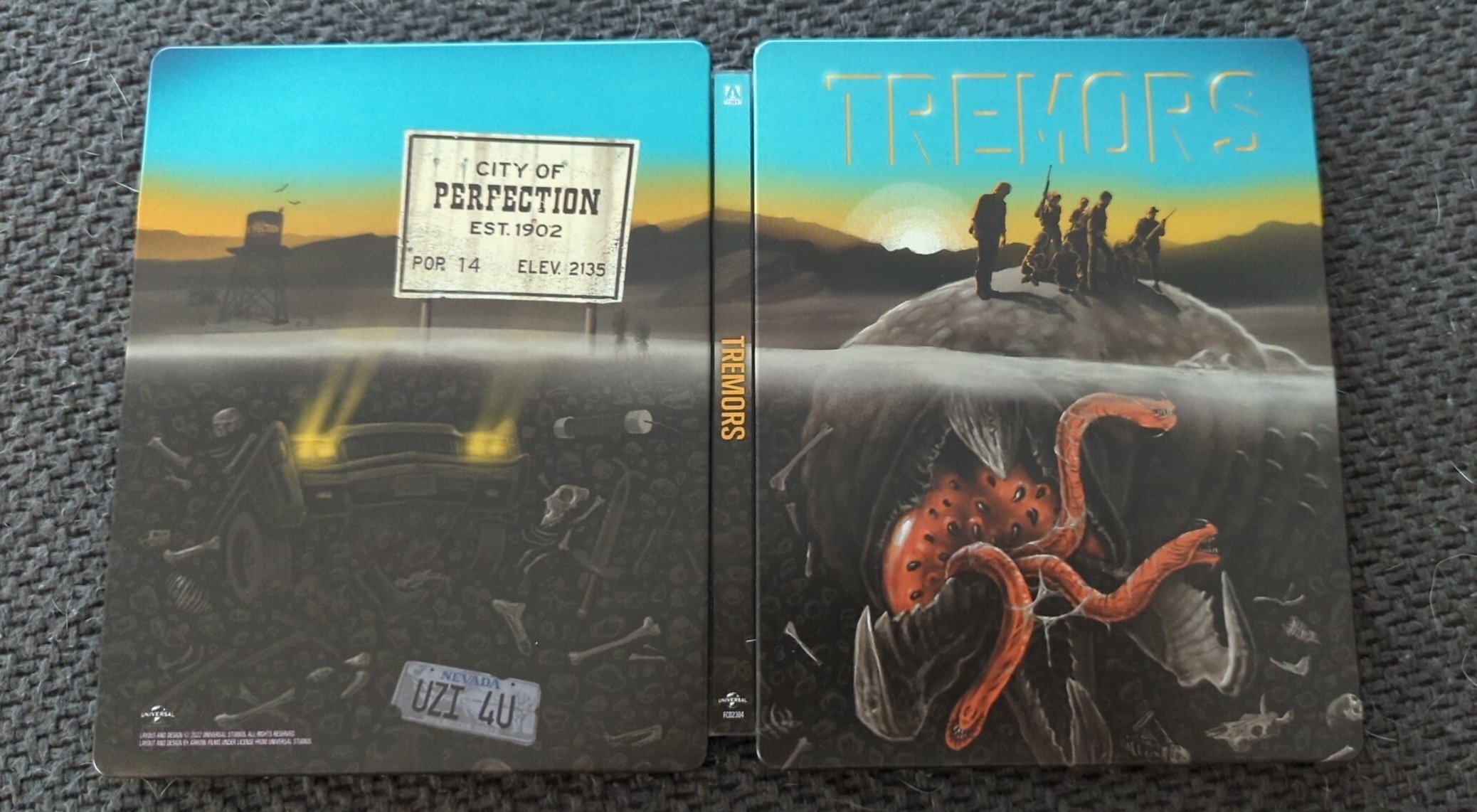 Received this incredible Tremors 4k Steelbook today from Zavvi! r