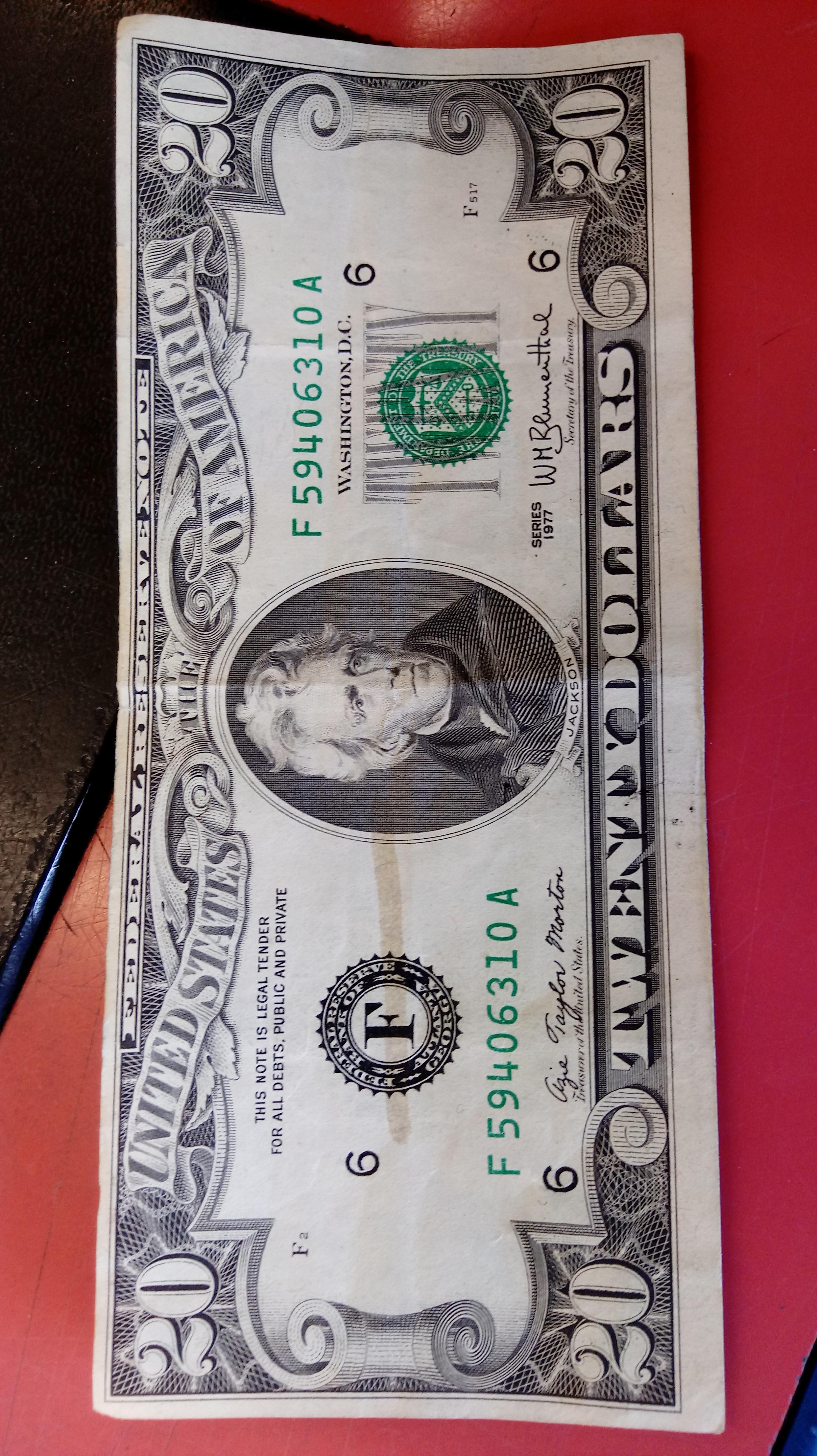 Is this 1977 20 bill fake? r/papermoney