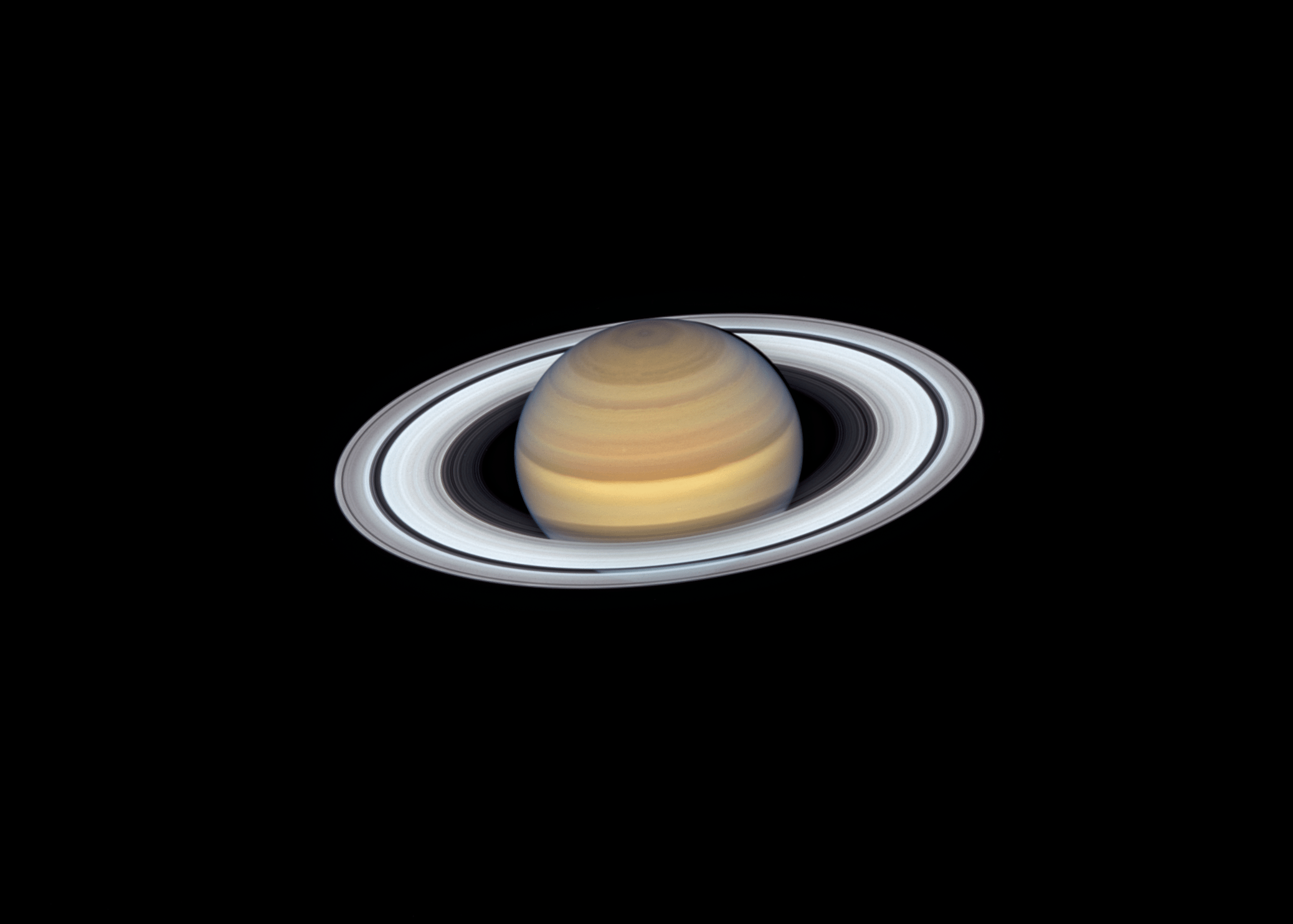 Most recent image of saturn taken by the hubble telescope on June 20th