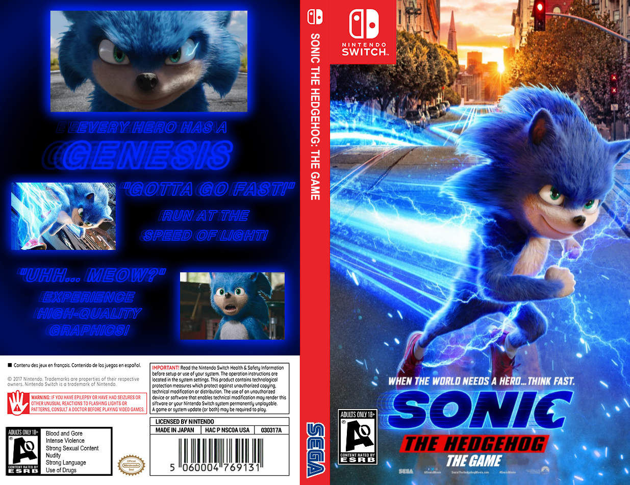 Sonic the Hedgehog The Movie The Game (Full Art Version