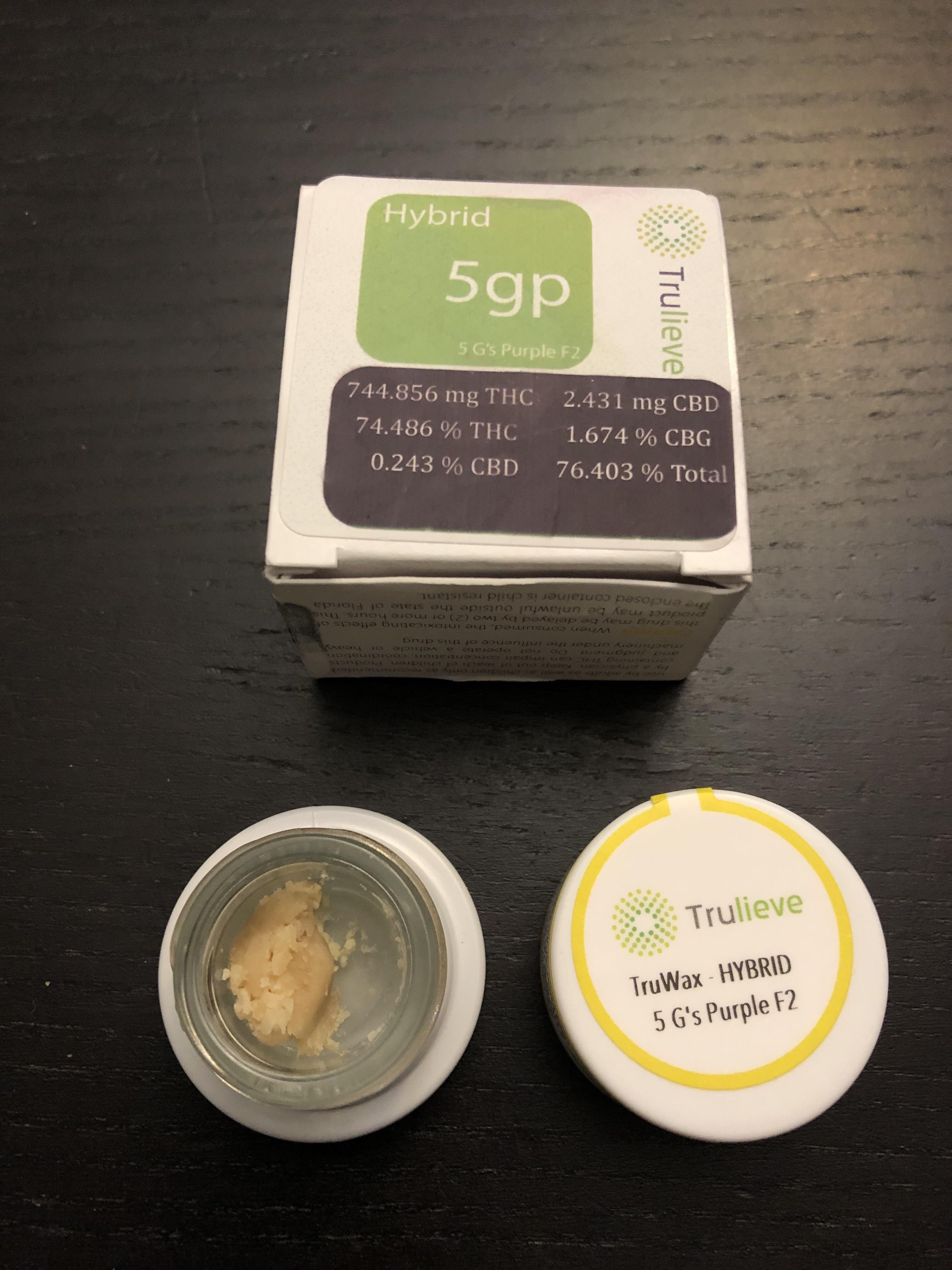 Truwax 5gp purp F2 . 🔥🔥Was not on trulieve website. I asked if they had