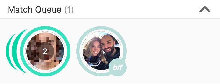 I just joined, what does the”bff” with a light green circle mean on