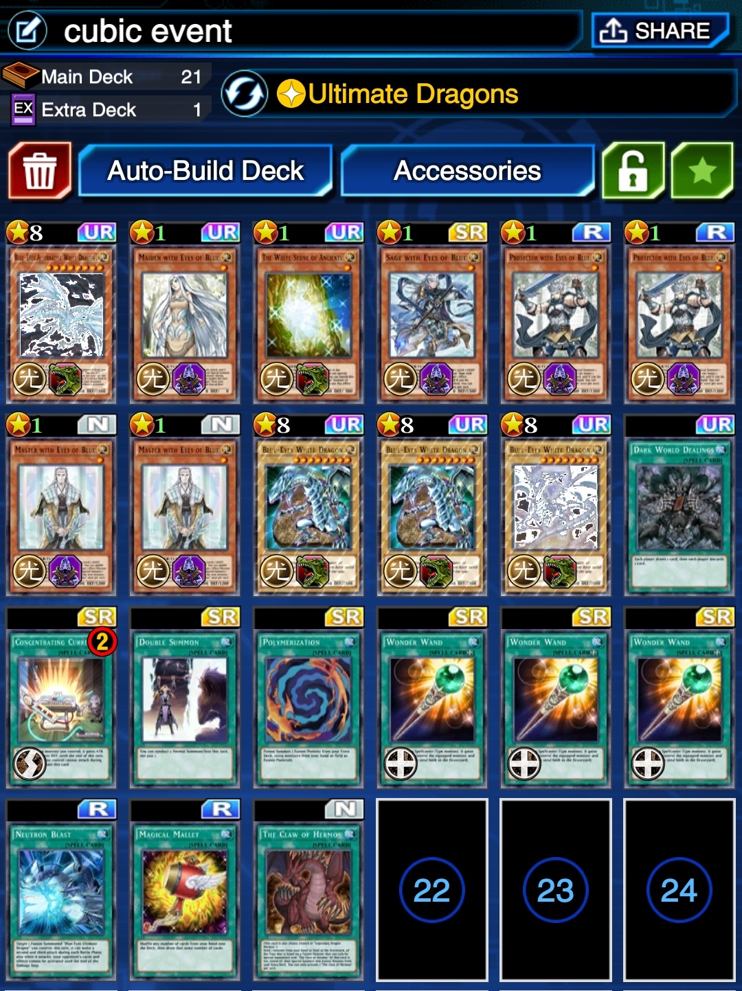 [PVE] [Event] Blue Eyes Ultimate Spellcaster Turbo Ultimate Dragons r/DuelLinksDecks