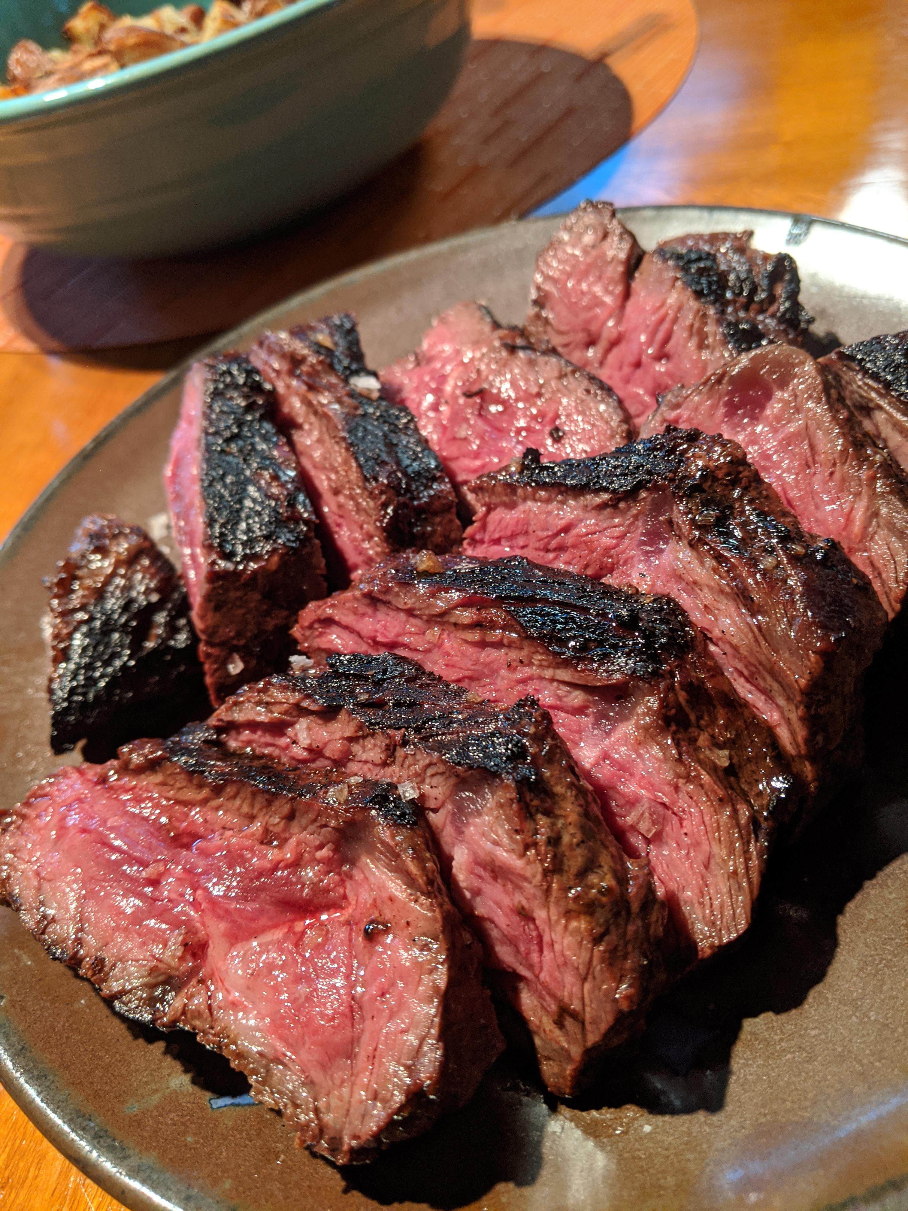 [I Ate] Wagyu Ribeye Cap Steak Grilled Med. Rare. r/food