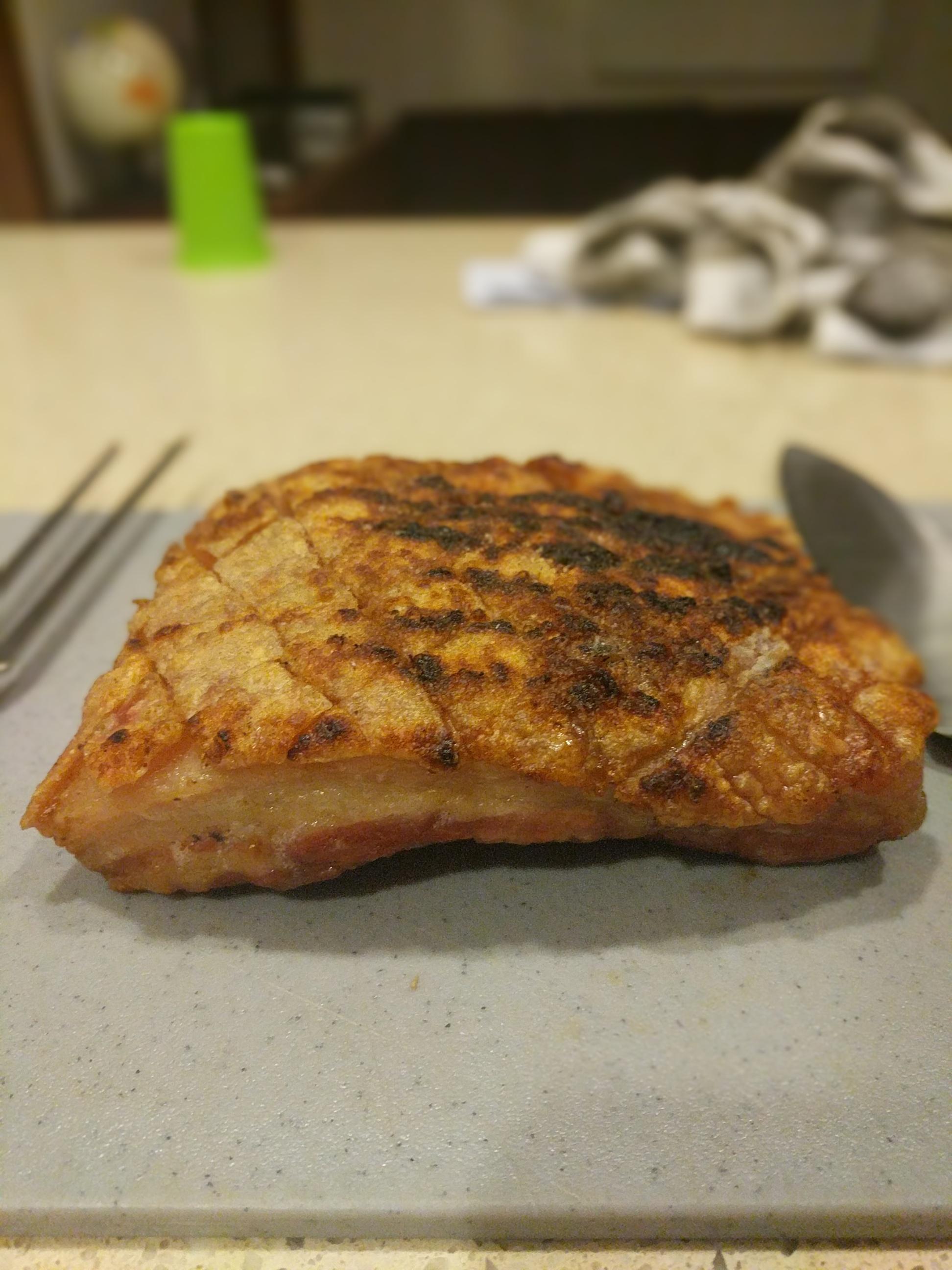 Cripsy crackling pork belly on the Kamado Joe r/BBQ