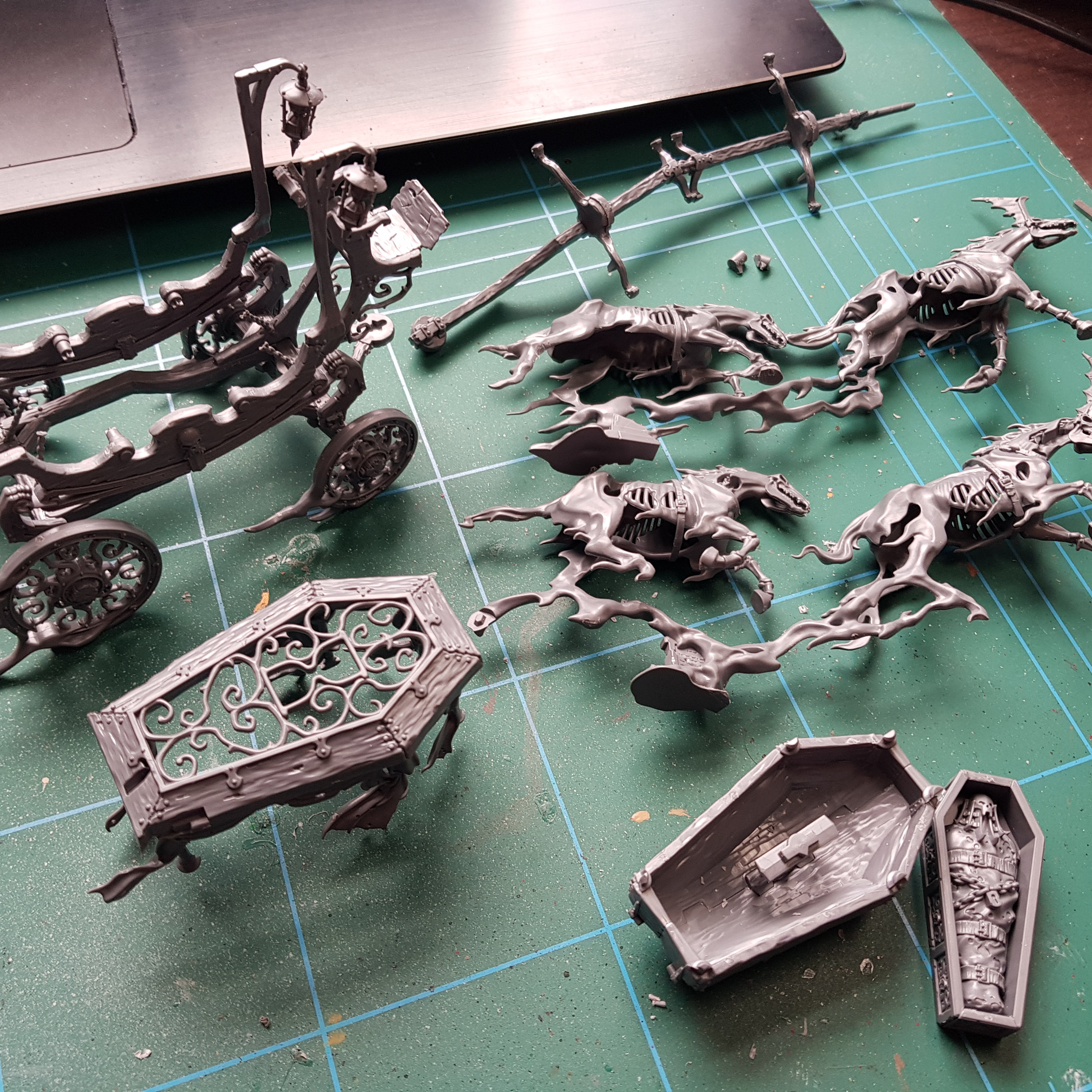 Painting Age of Sigmar Nighthaunt Black Coach tonight! r/minipainting