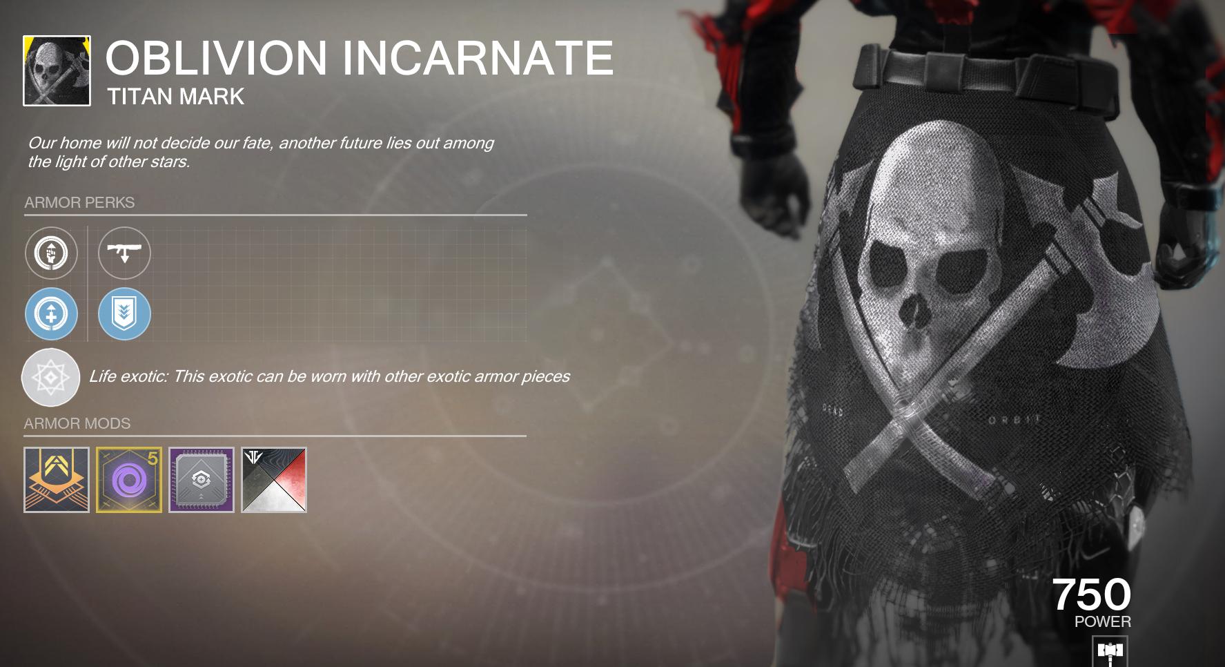 My first FanMade Dead Orbit exotic Titan mark! r/destiny2