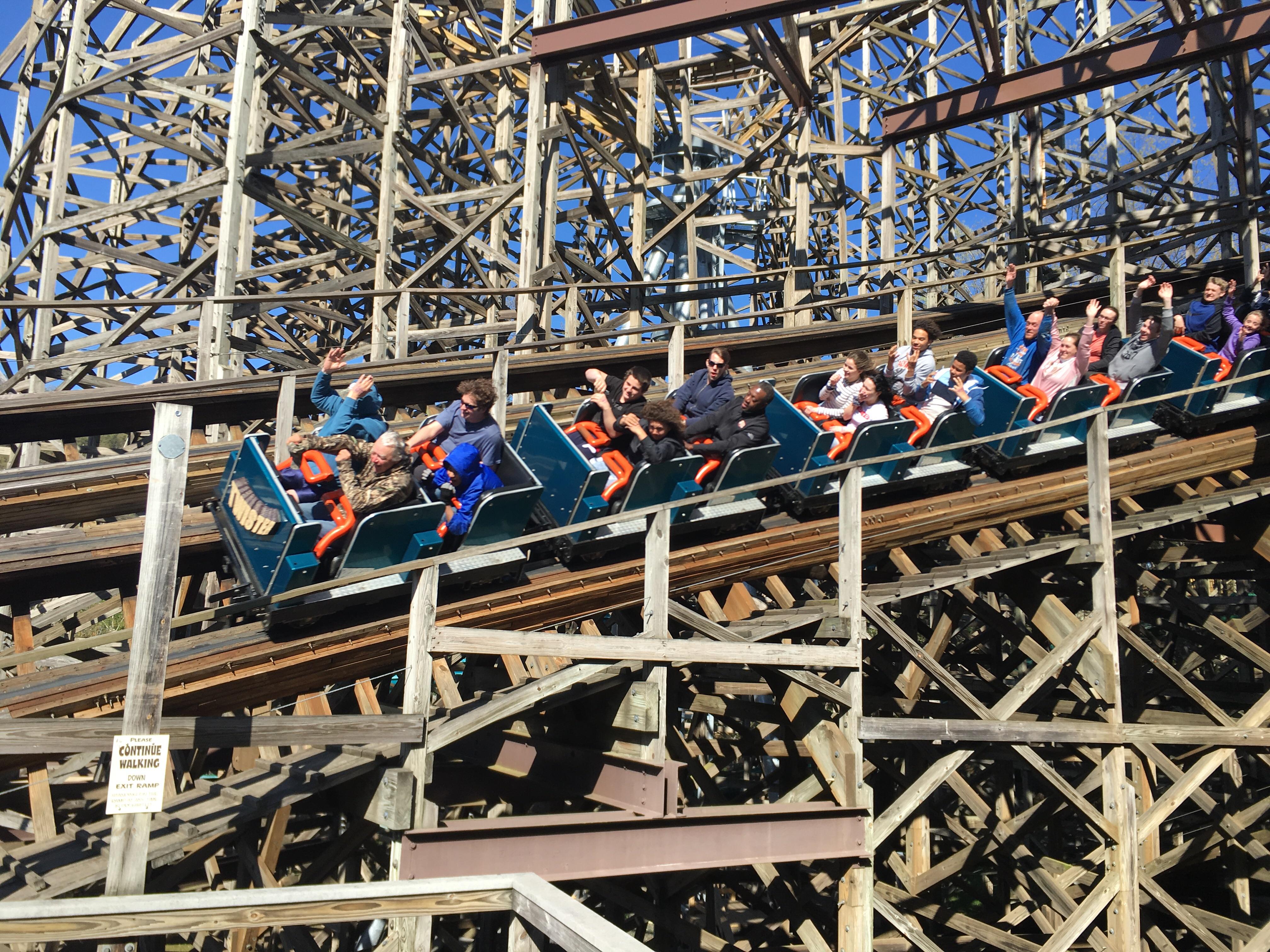 Twister at Knoebels has such underrated power, running great this