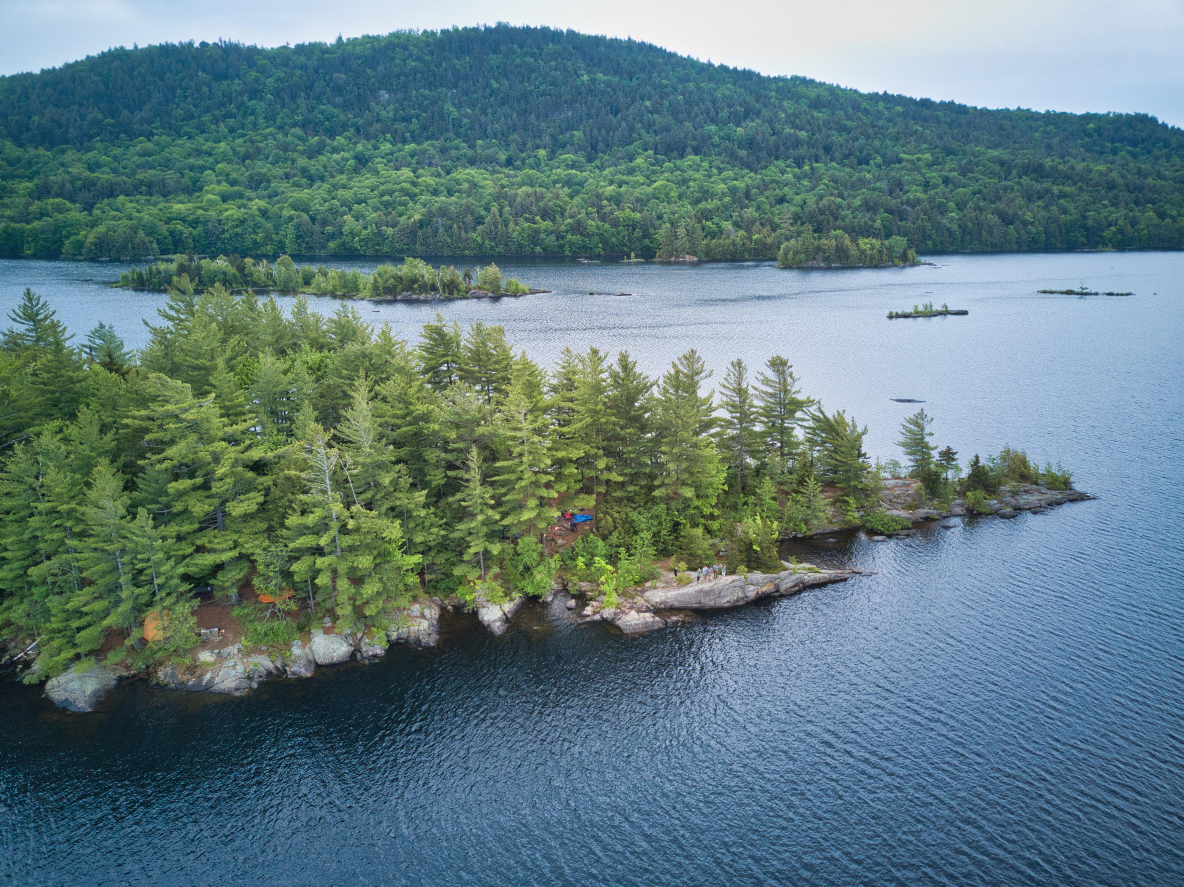 Camped with some friends on Moose Island, Indian Lake, NY. r/camping