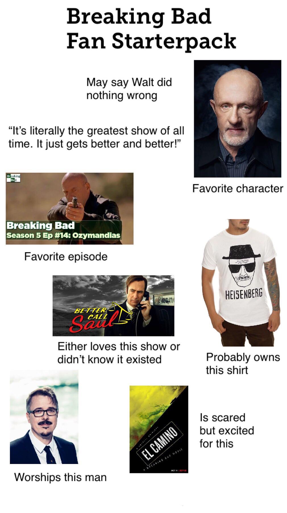 Breaking Bad Fan Starterpack r/starterpacks