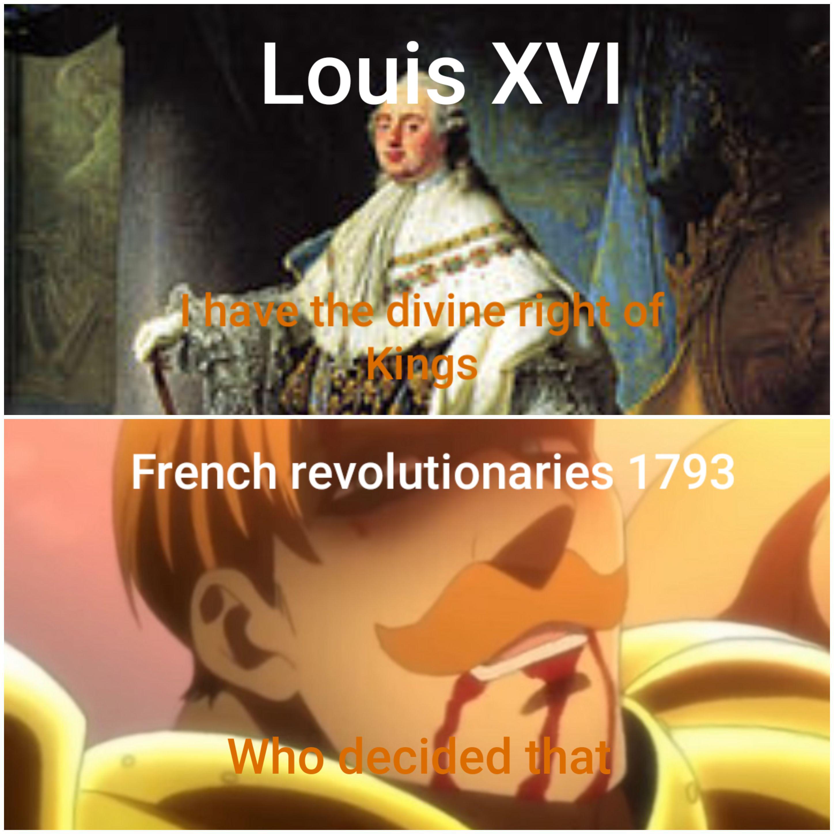 My first History meme about the French Revolution r/HistoryMemes