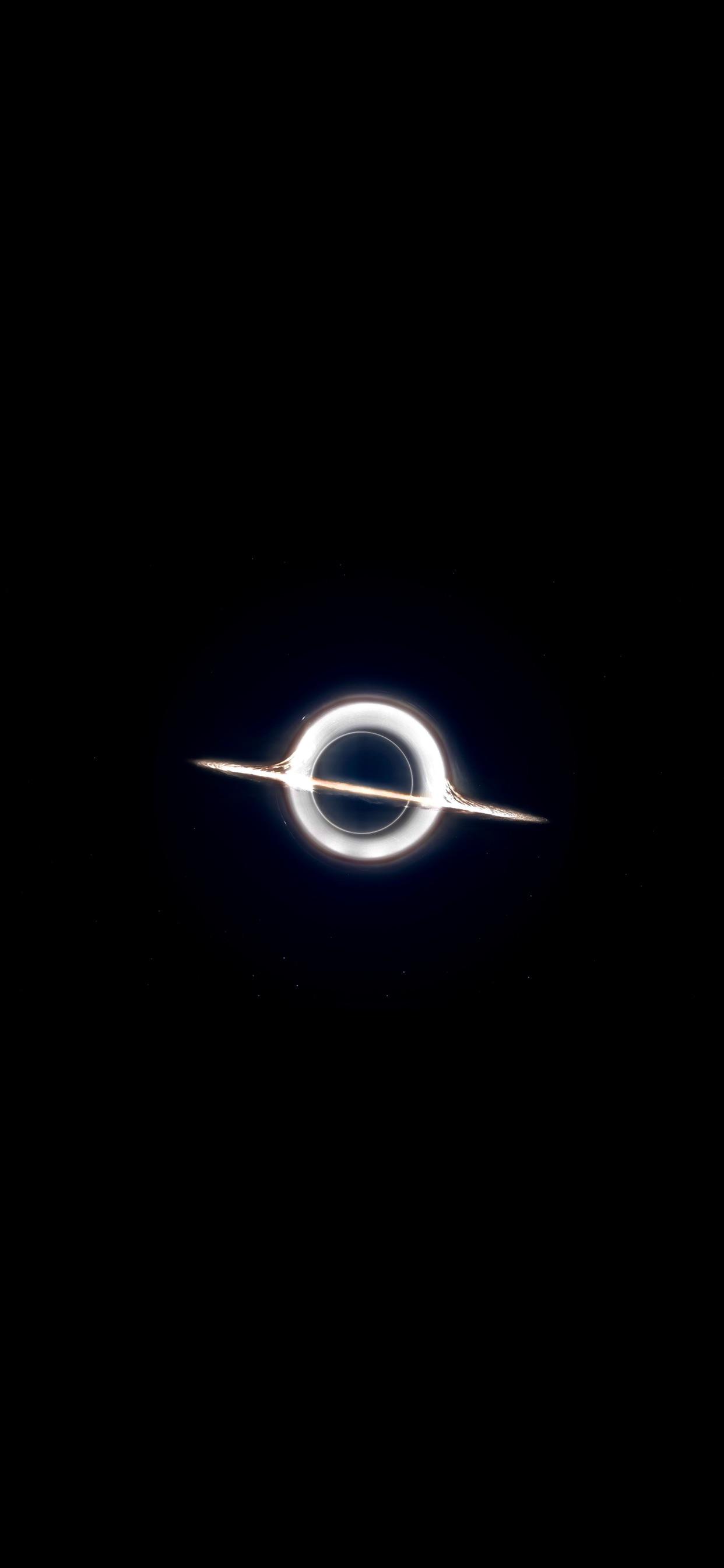 Minimal blackhole wallpaper OLED friedly r/sciencefiction