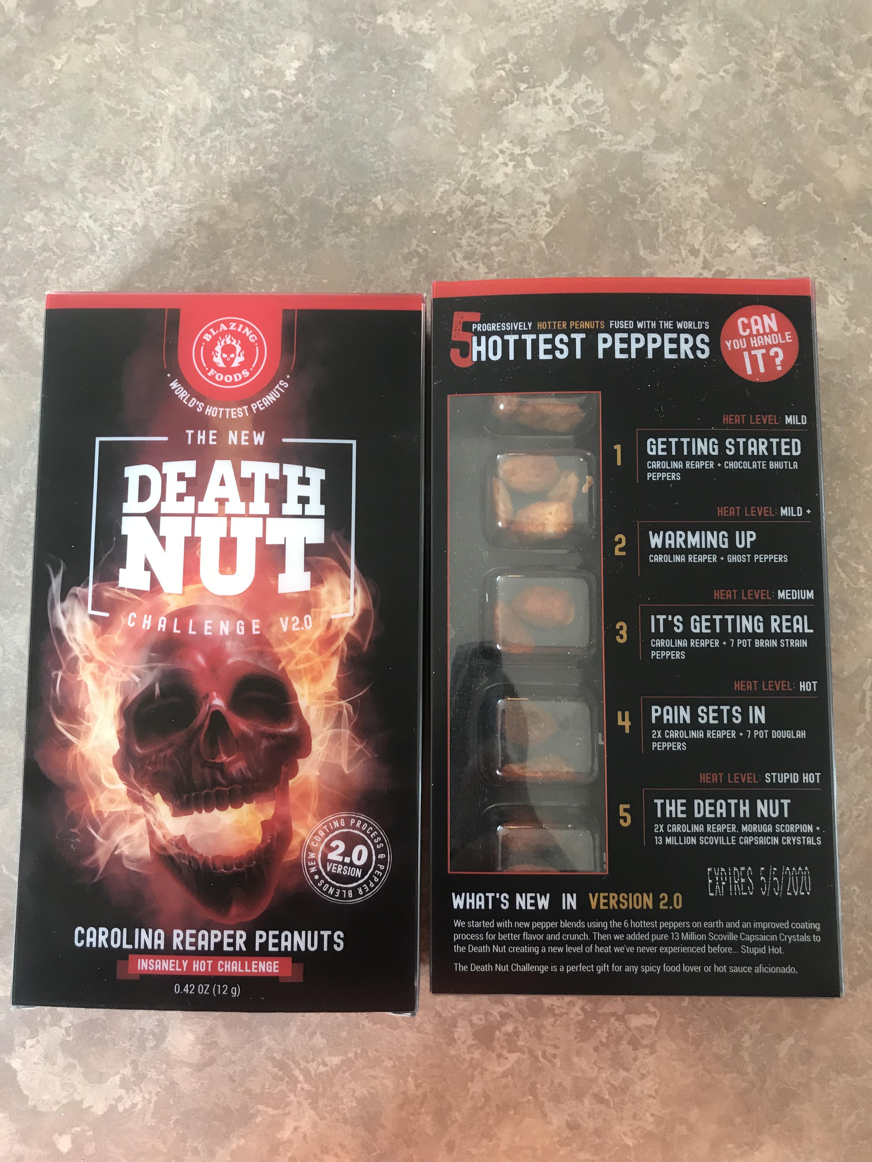 Just got these in the mail! Death nut challenge V2.0. Wish me luck! r