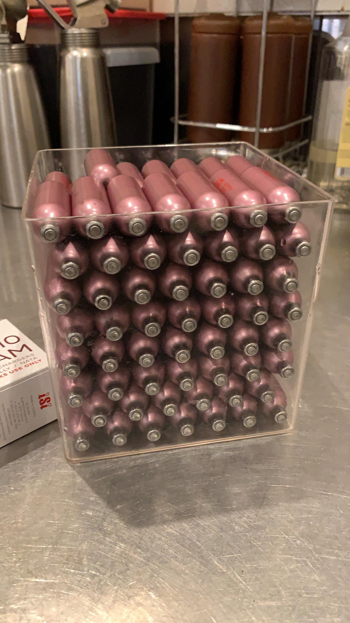 These whipped cream chargers at work r/oddlysatisfying