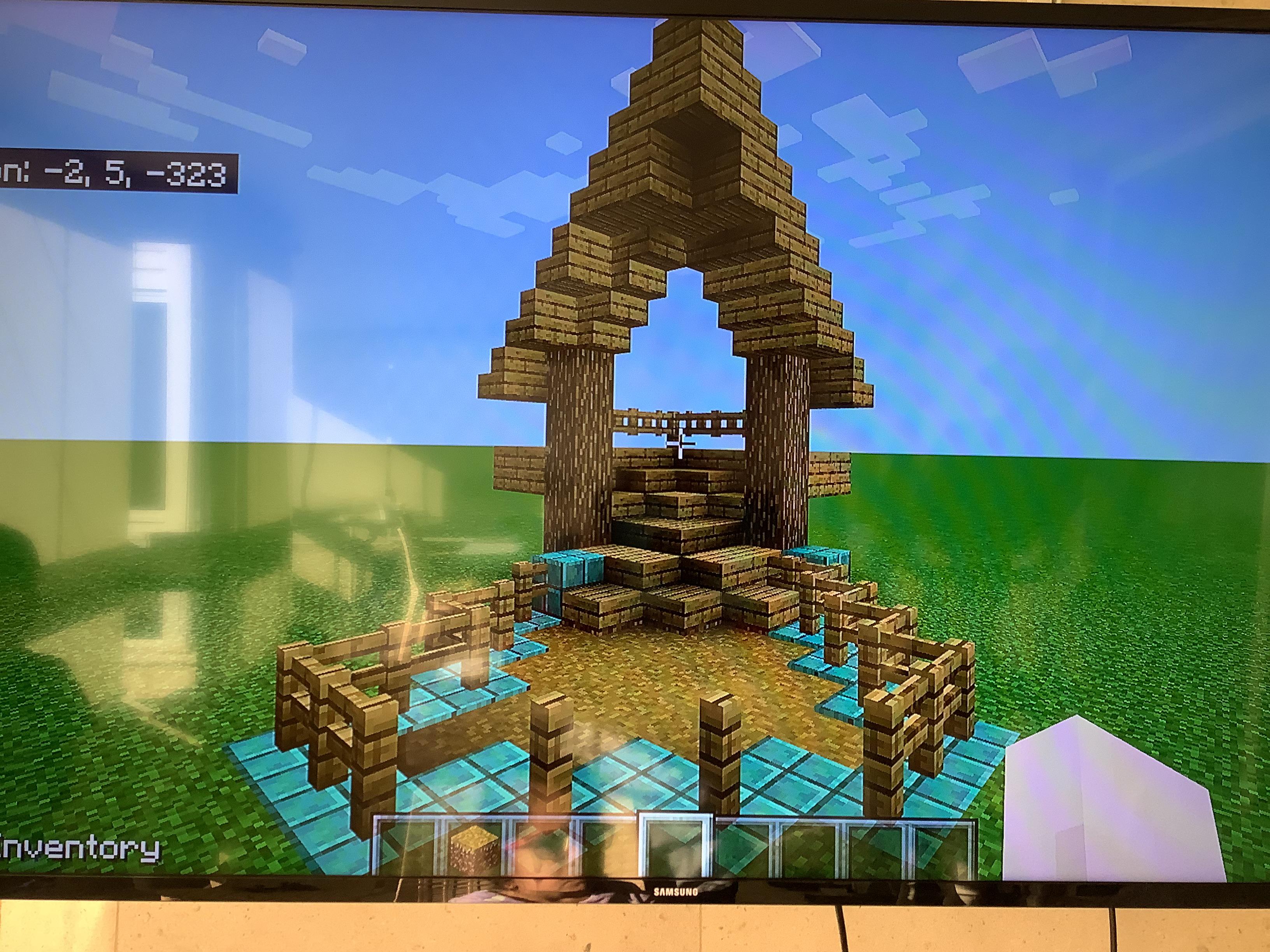 House entrance my bro and I made Minecraft