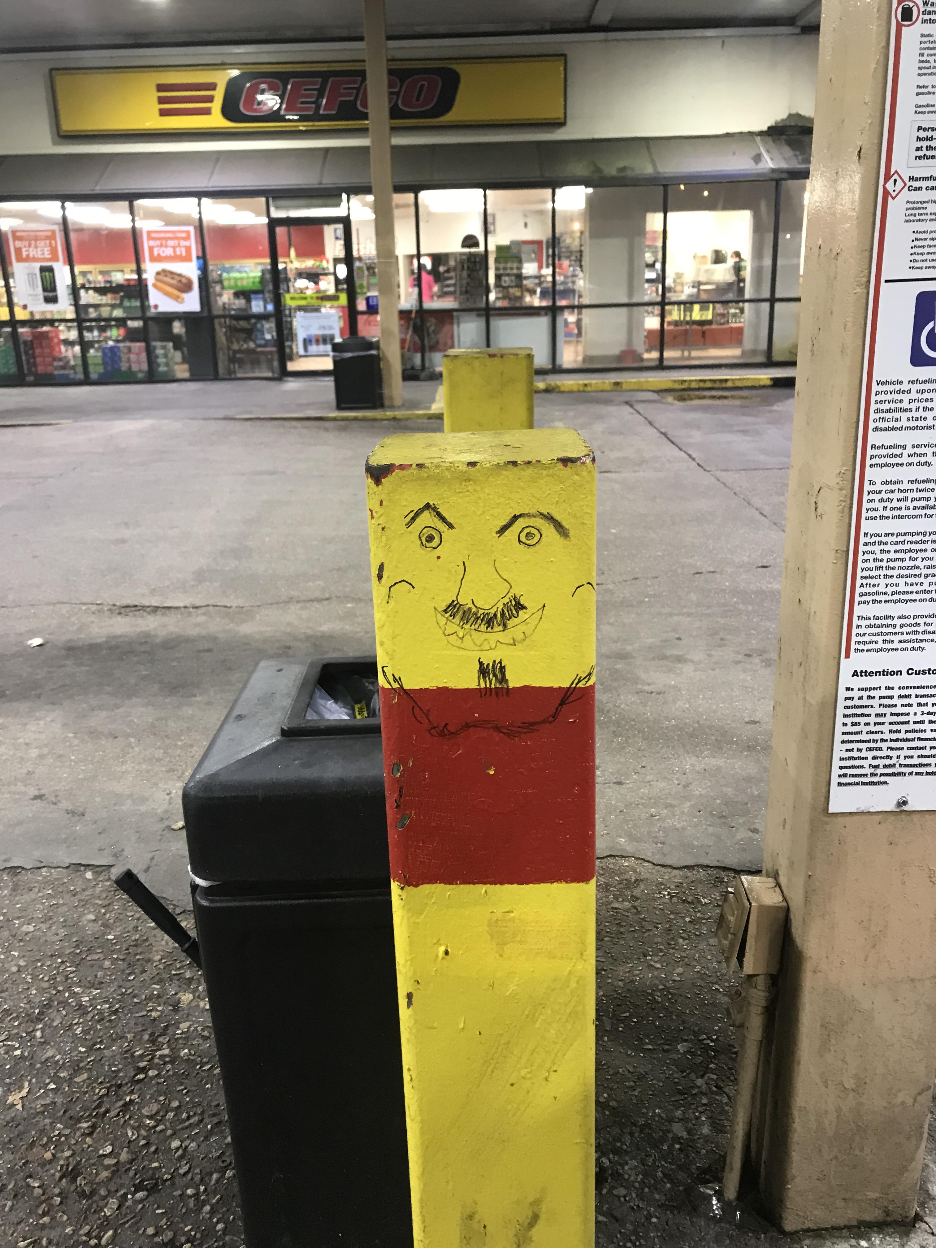 Found this at a Mississippi gas station. r/MildlyVandalised
