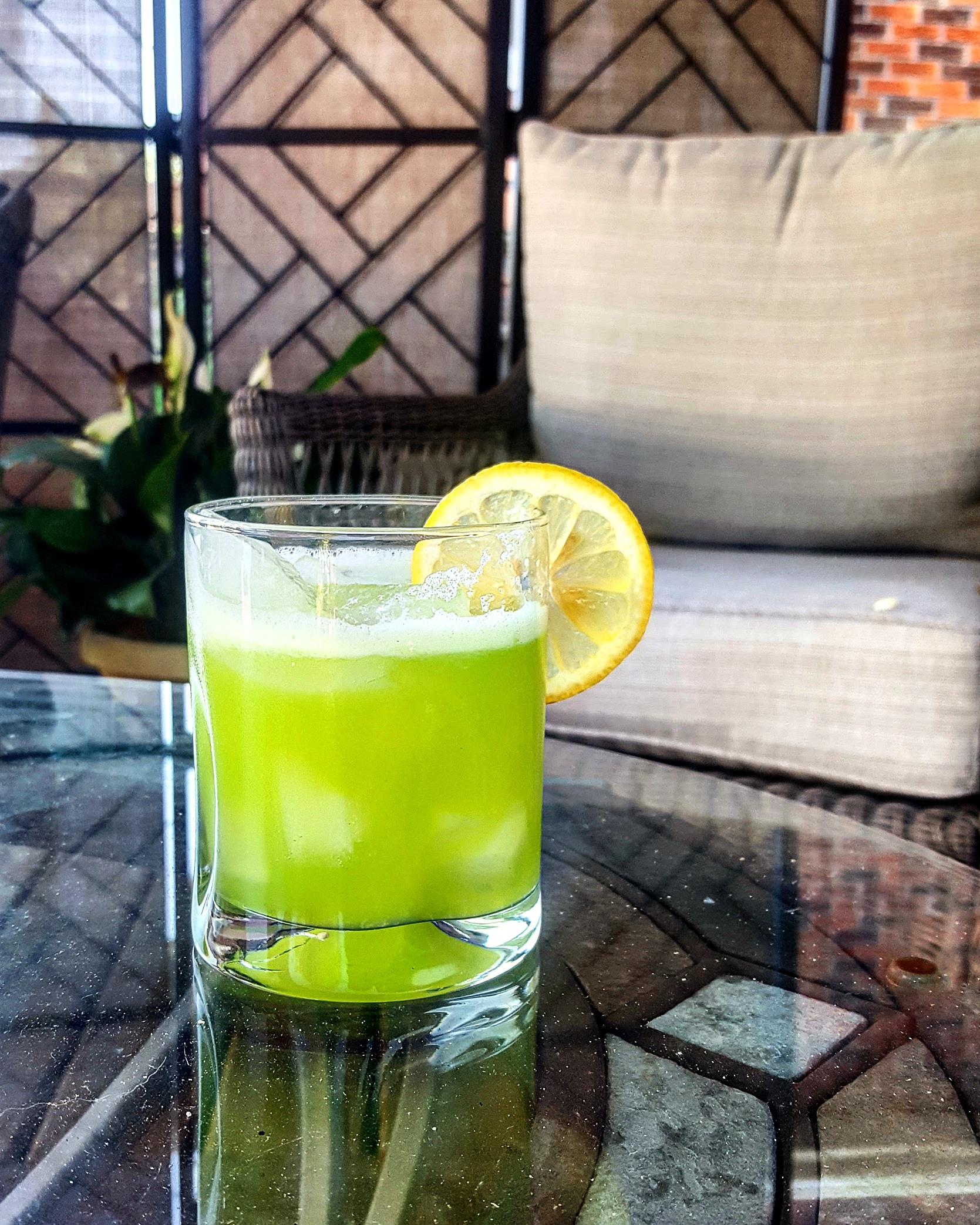 My first Midori Sour cocktails